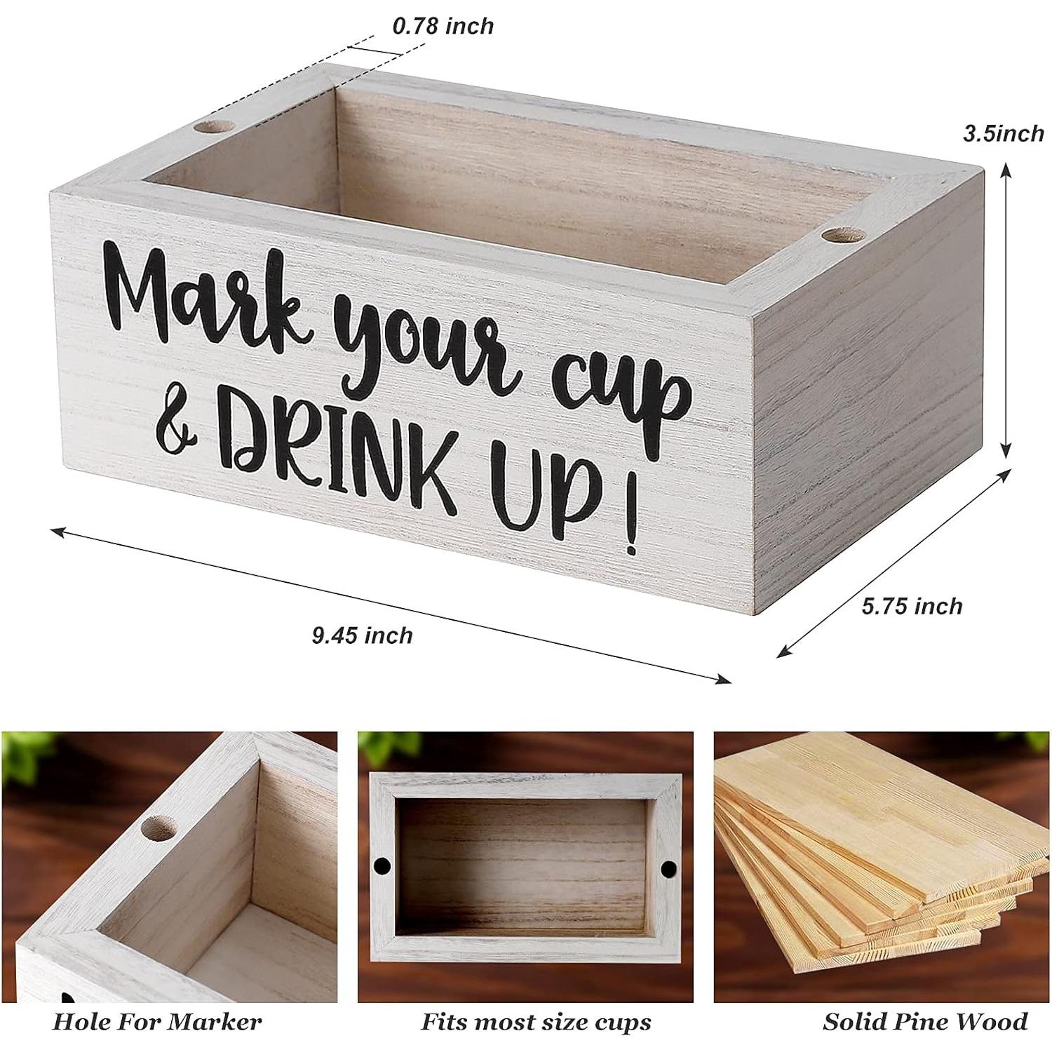 Soporte Doble de Tazas Vintage KarNeey 8.89x14.61 cm Blanco