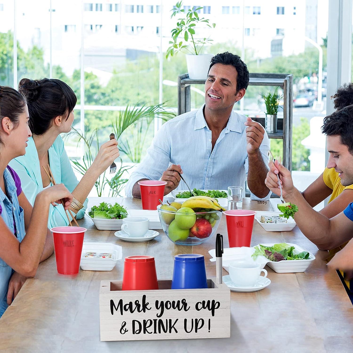 Soporte Doble de Tazas Vintage KarNeey 8.89x14.61 cm Blanco