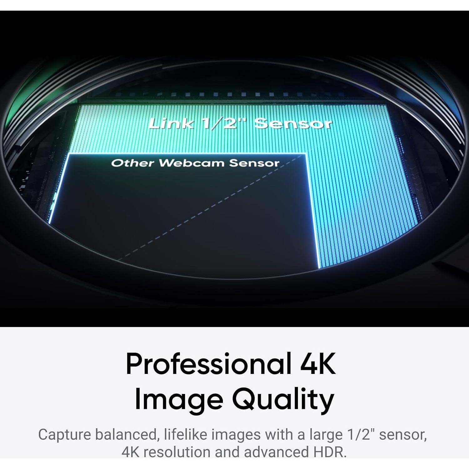 Webcam 4K Insta360 Link 2C - Enfoque Automático, HDR, AI