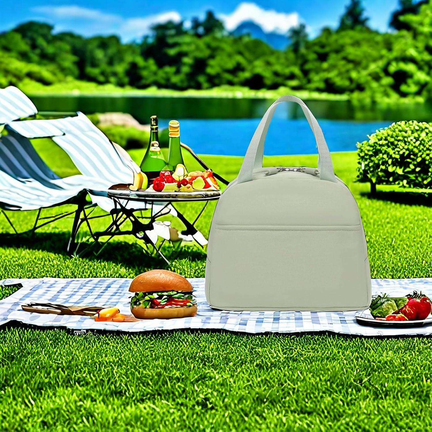 Mochila Escolar CAMTOP Verde Salvia 3 en 1 con Almuerzo y Estuche