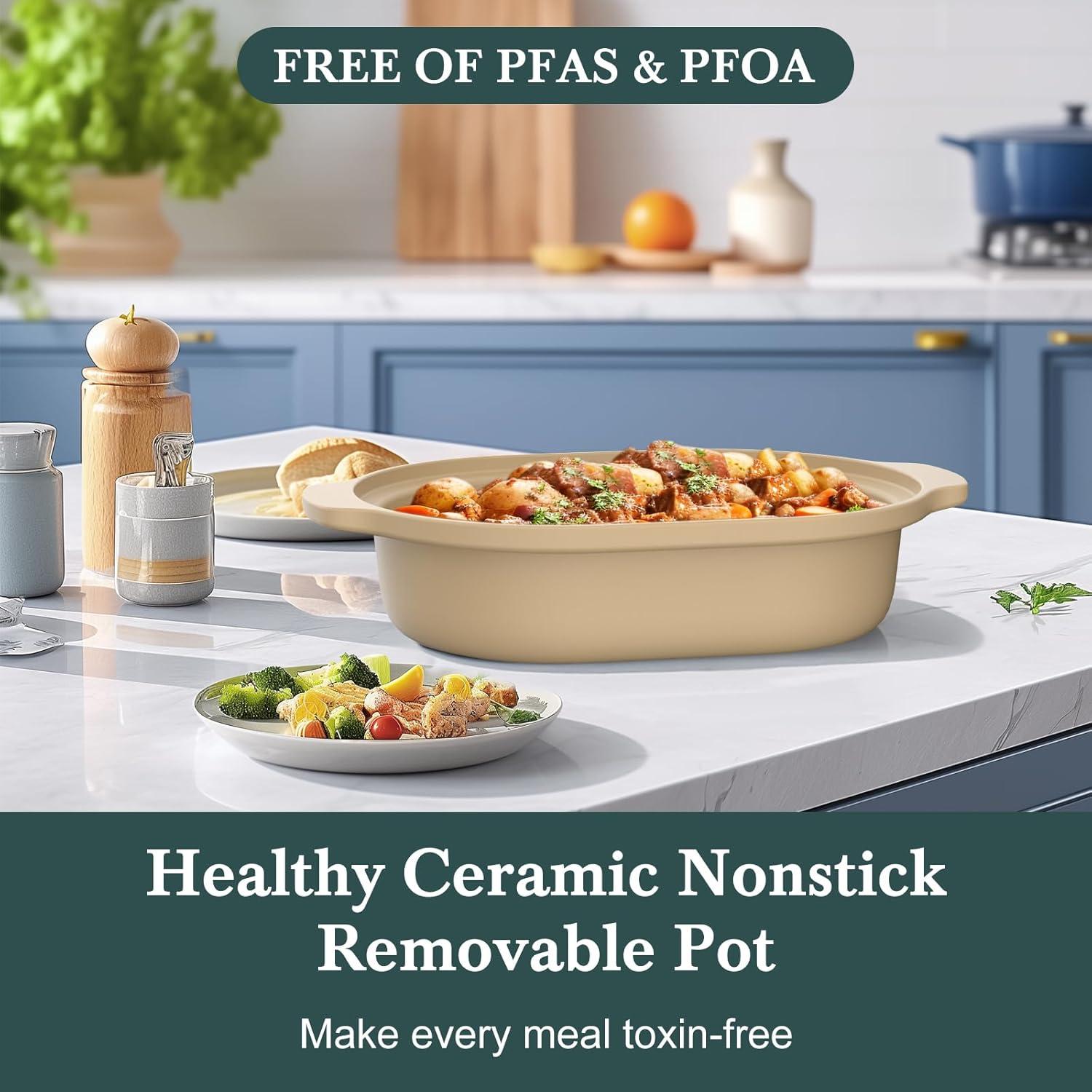 Olla de Cocción Lenta 4QT INDY VAC Programable 8 en 1