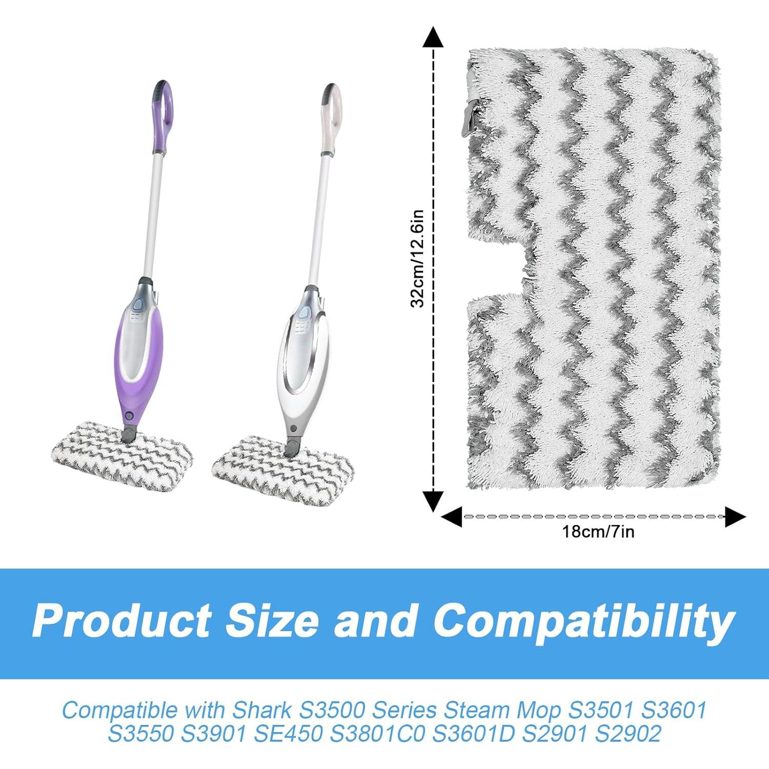 Almohadillas de Reemplazo Shark S3500 S3601 Microfibra 3 Pzas