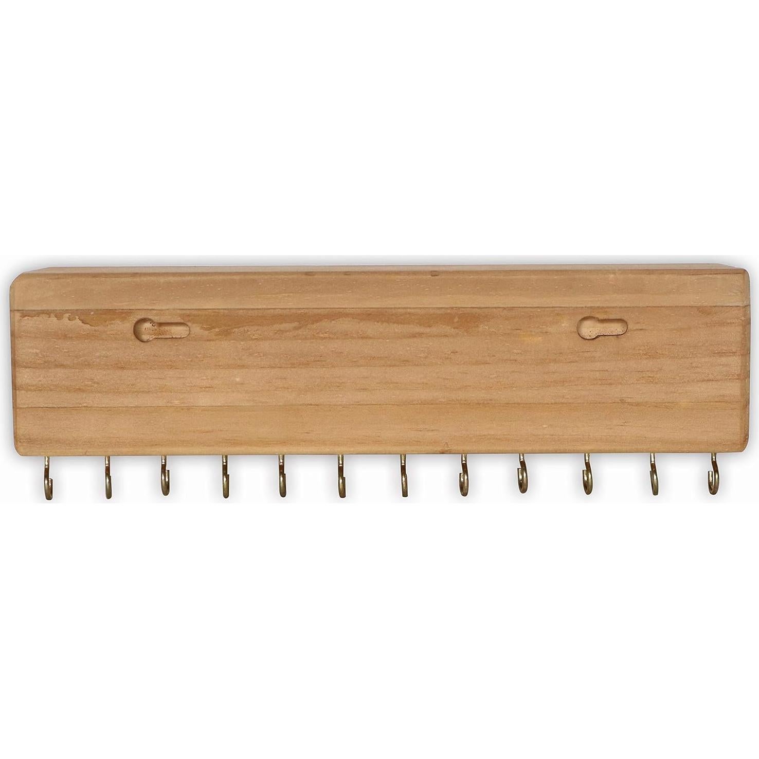 Organizador de Joyería SANY DAYO HOME 24 Ganchos Madera Rústica