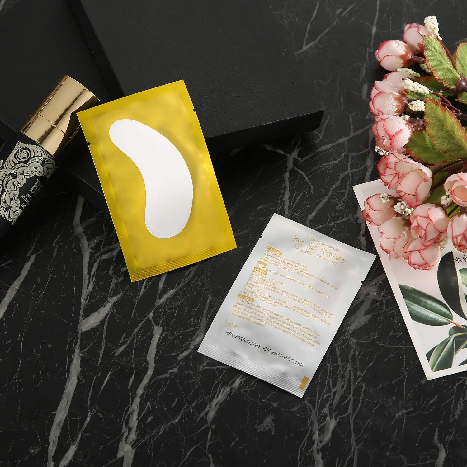 Conjunto de 100 Almohadillas de Gel para Ojos V World Dorado