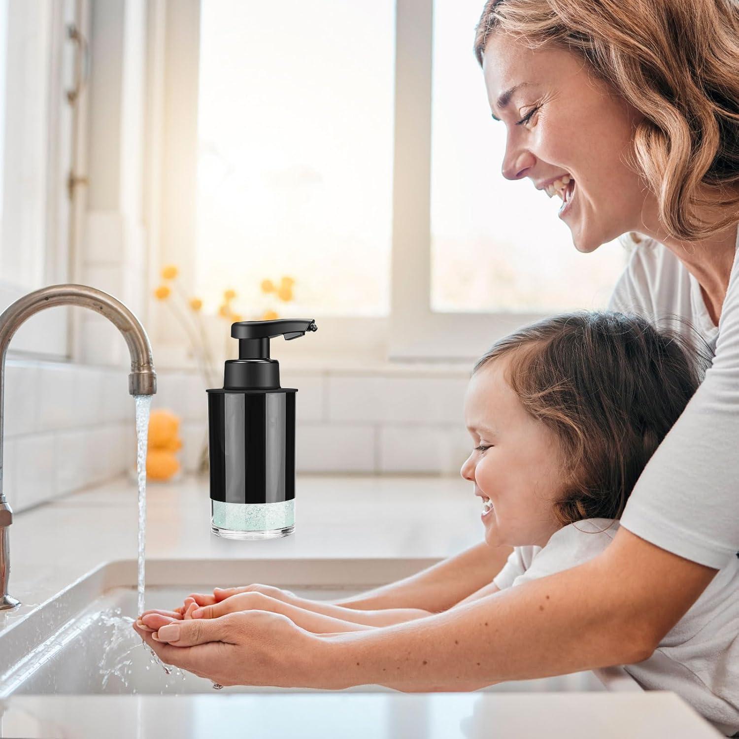 Dispensador Automático de Jabón Espumoso RRSilvia 325ml Negro