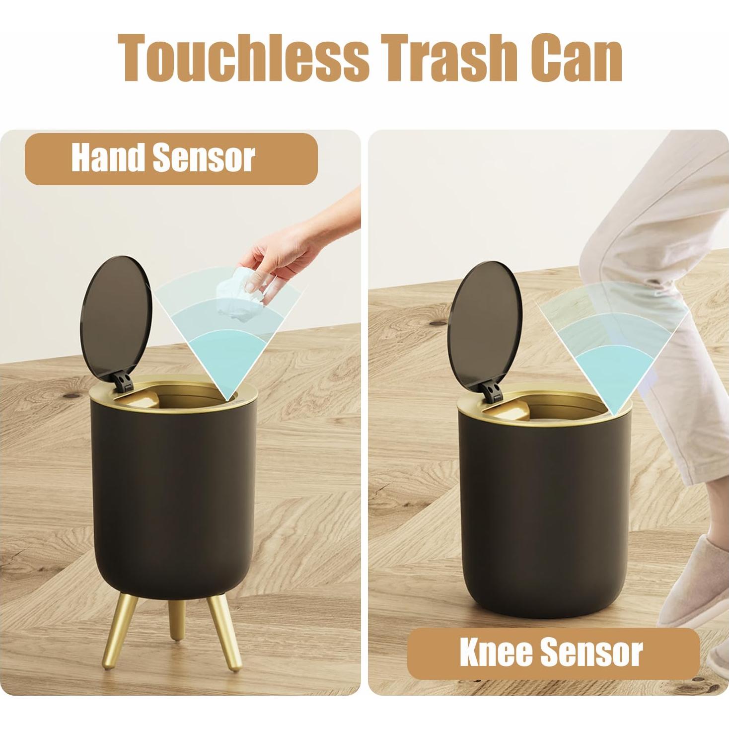 Basurero Automático Yatmung 7L Negro con Sensor de Movimiento