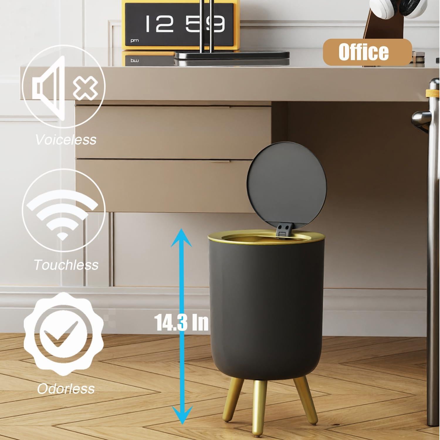 Basurero Automático Yatmung 7L Negro con Sensor de Movimiento