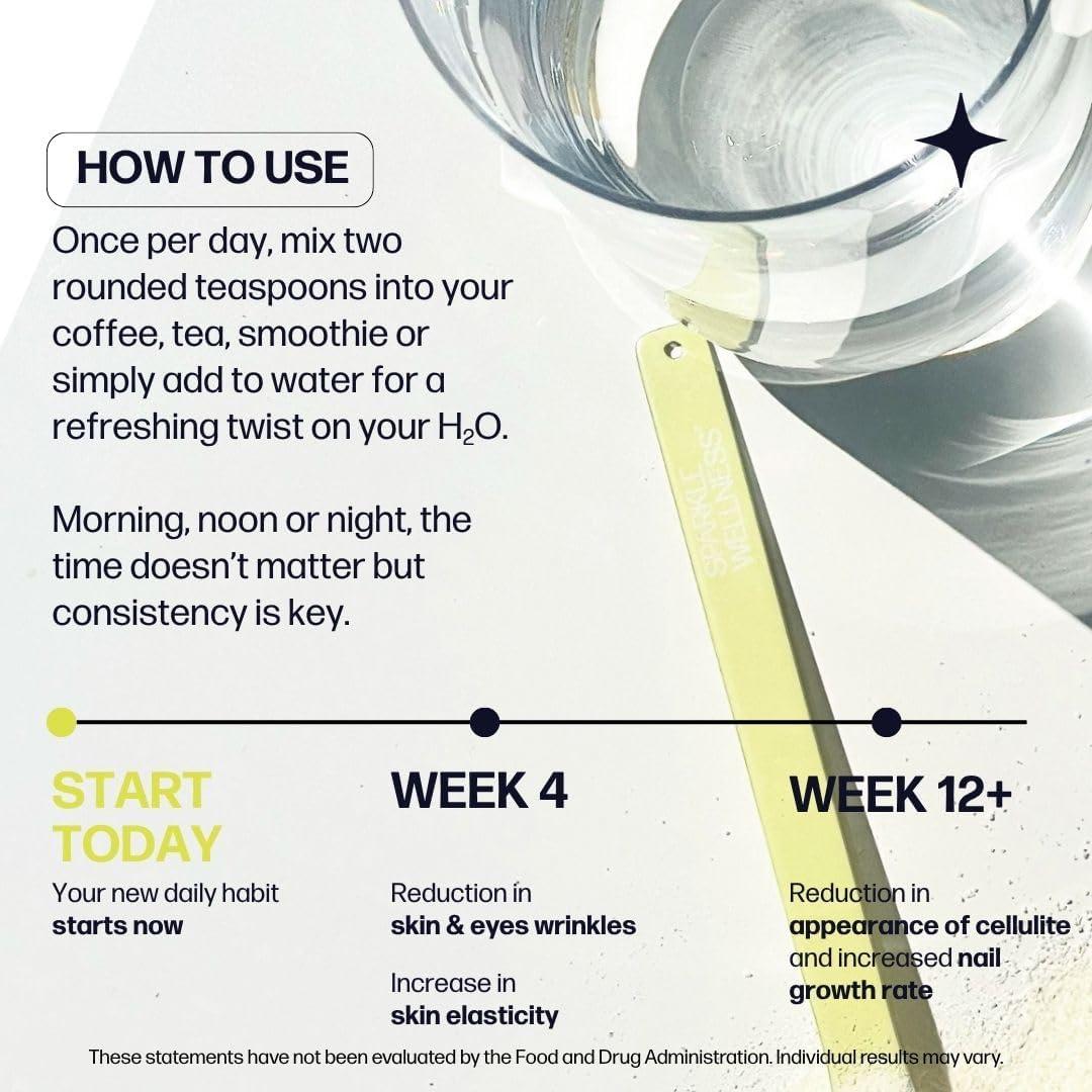 Sparkle Wellness Colágeno Hidrolizado VERISOL 30 Porciones Limonada