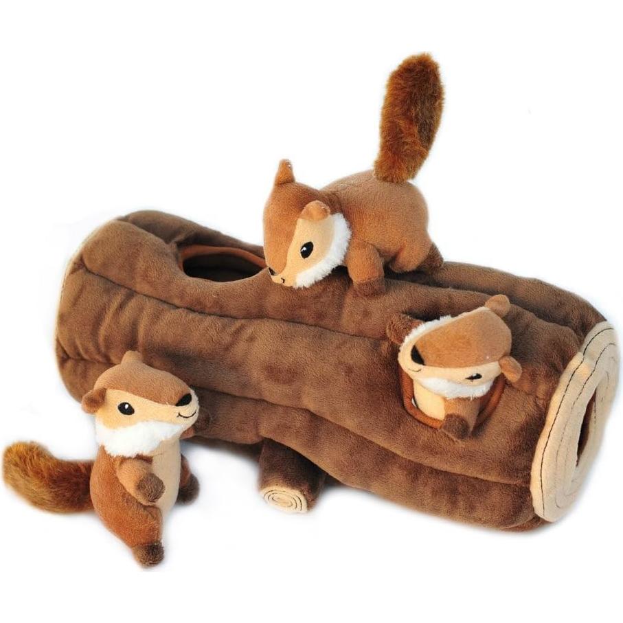 Juguete Interactivo ZippyPaws Burrow Tronco Ardilla Mediano
