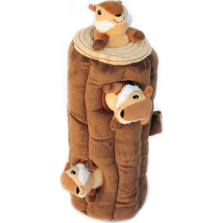 Juguete Interactivo ZippyPaws Burrow Tronco Ardilla Mediano