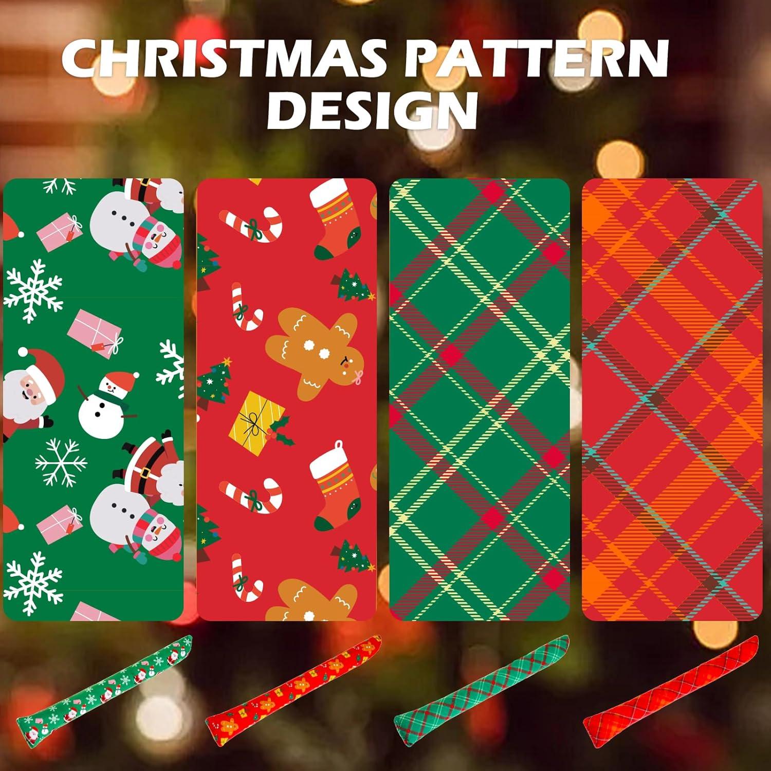 Juguetes de Gato de Navidad EXPAWLORER 4pcs Suaves con Hierba Gatera