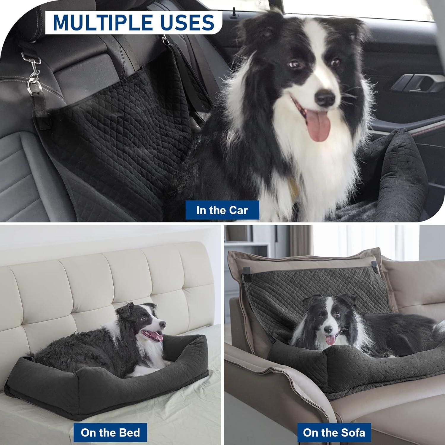 Asiento de Coche para Perros Bnonya Grande 89x48cm Antideslizante