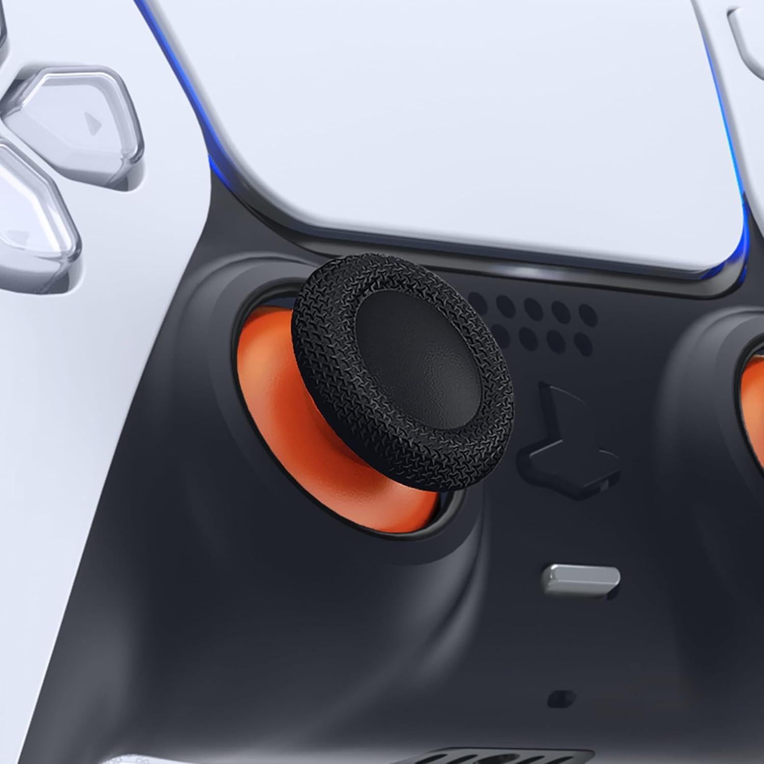 eXtremeRate Reemplazo Thumbsticks Naranja y Negro PS5/PS4