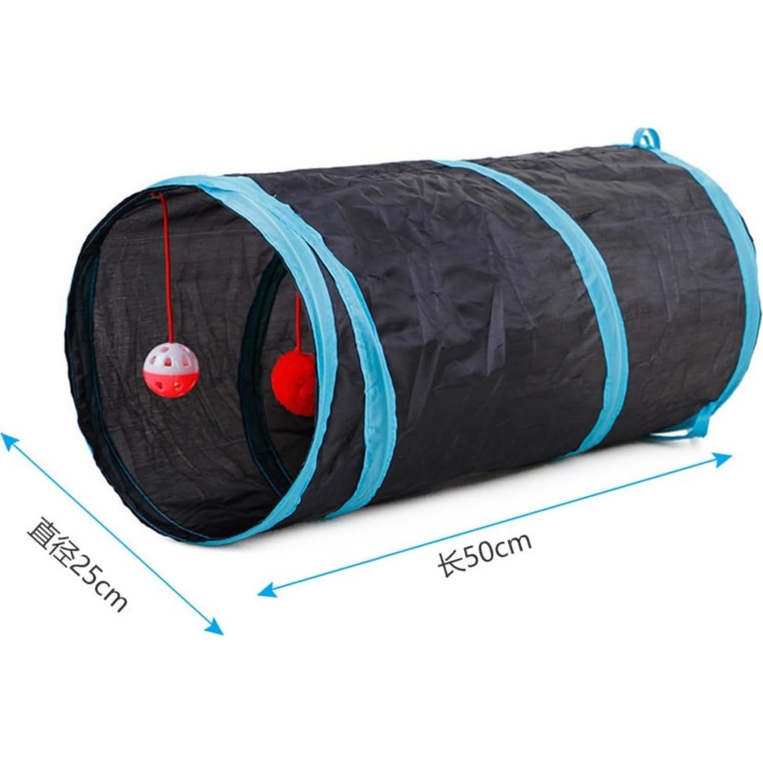 Túnel para Gatos SRM 2 Vías Plegable 63.5x22.86 cm