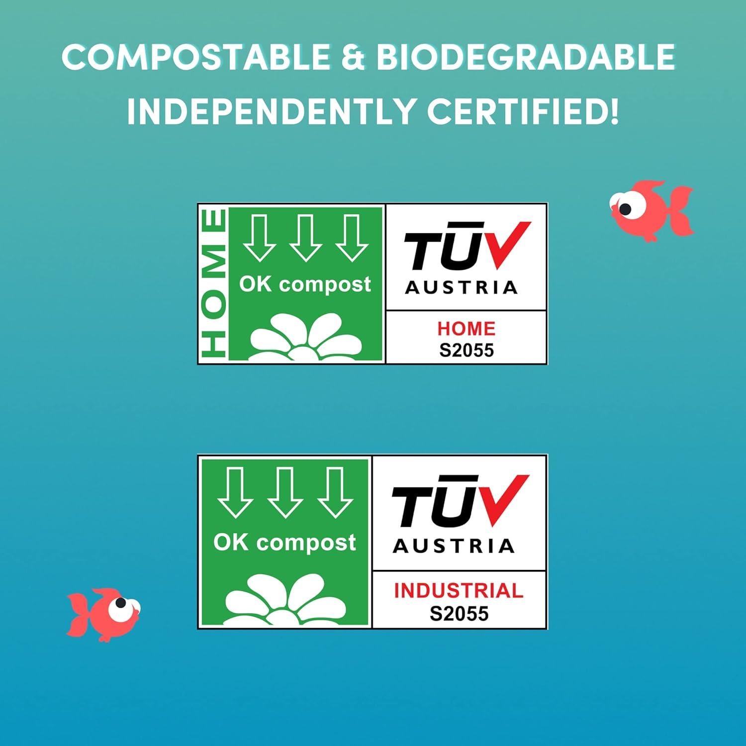 Bolsas Compostables para Desechos de Gato EcoLeo - Extra Grande