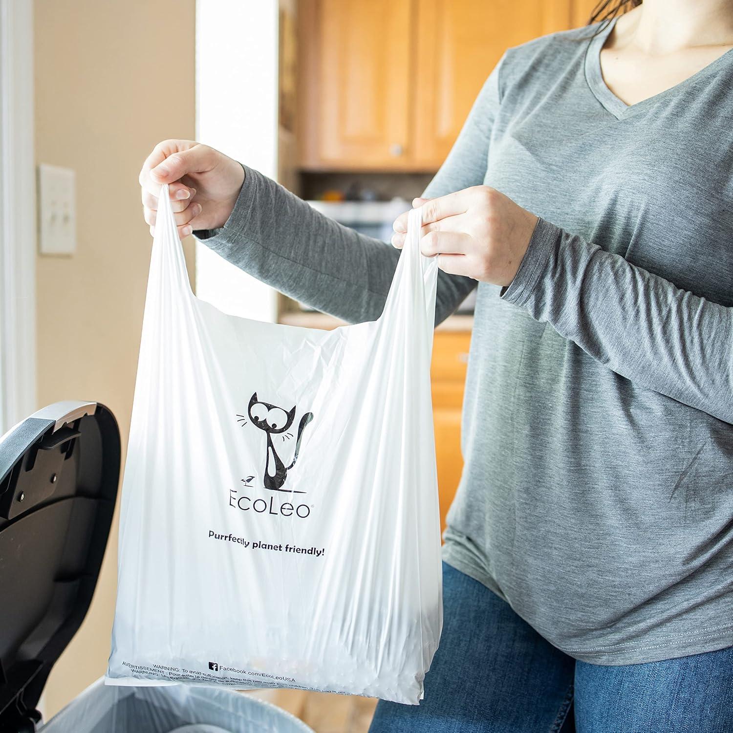 Bolsas Compostables para Desechos de Gato EcoLeo - Extra Grande