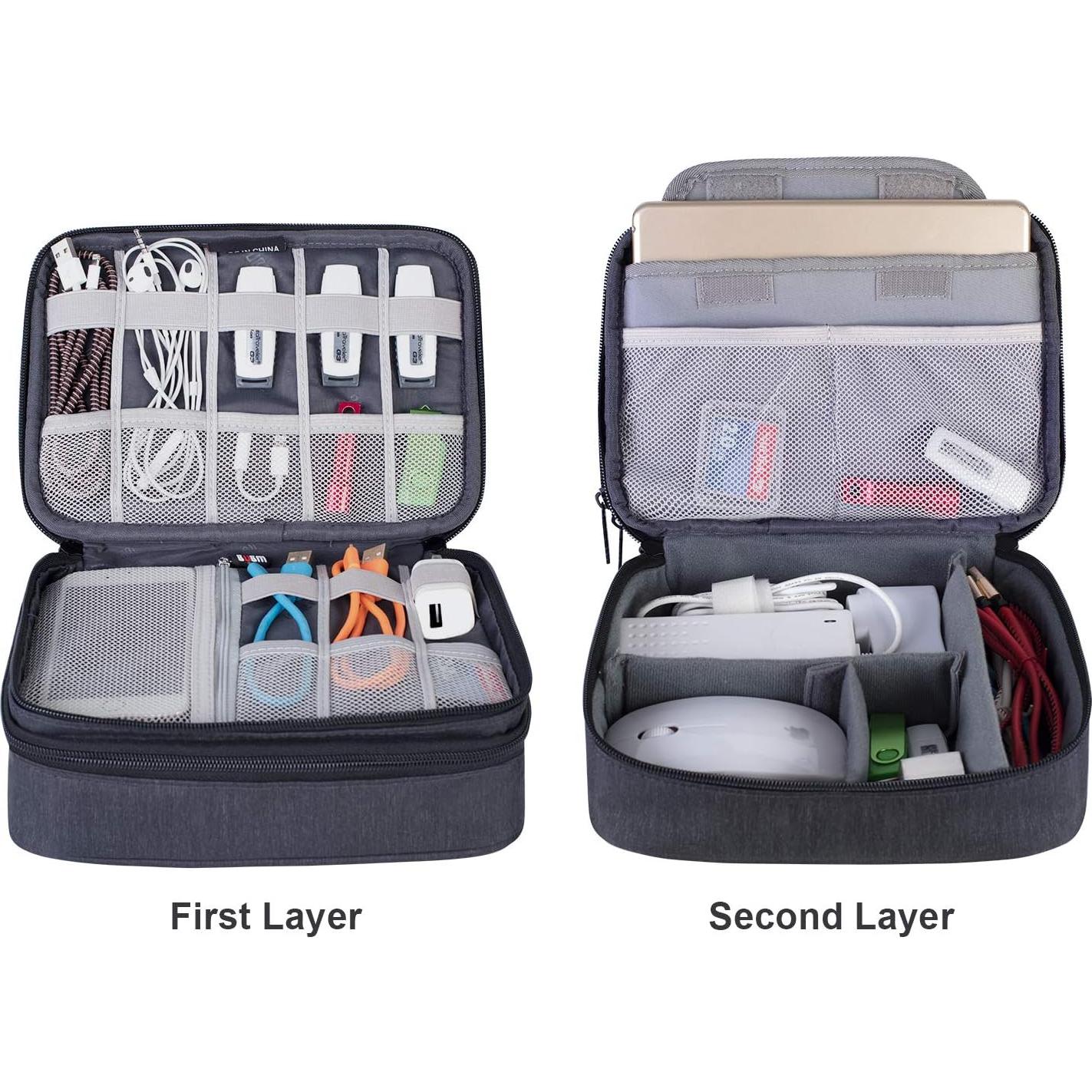 Organizador Electrónico BUBM Mediana para iPad Mini Negro