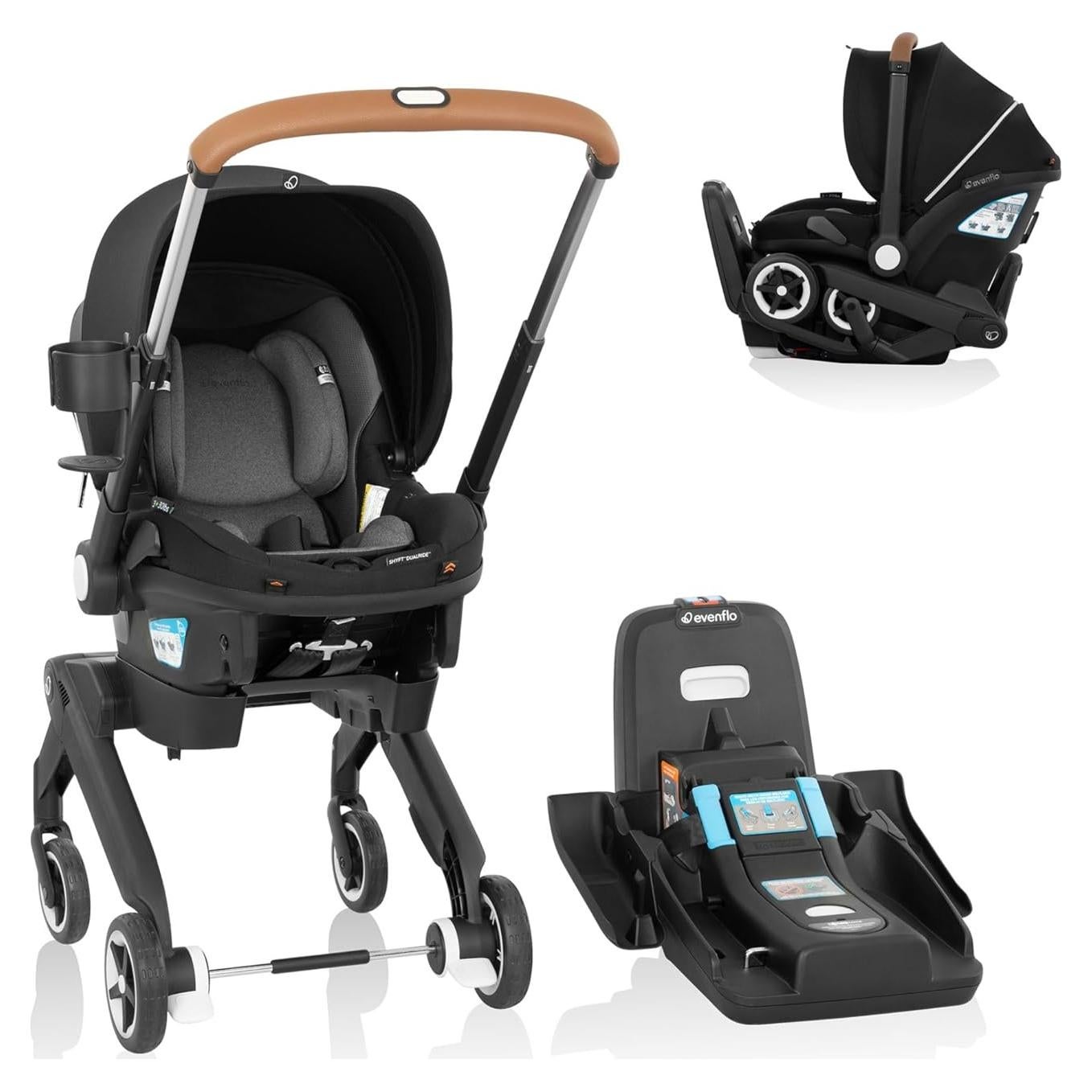 Asiento de Auto y Cochecito Evenflo Gold Shyft DualRide Gris