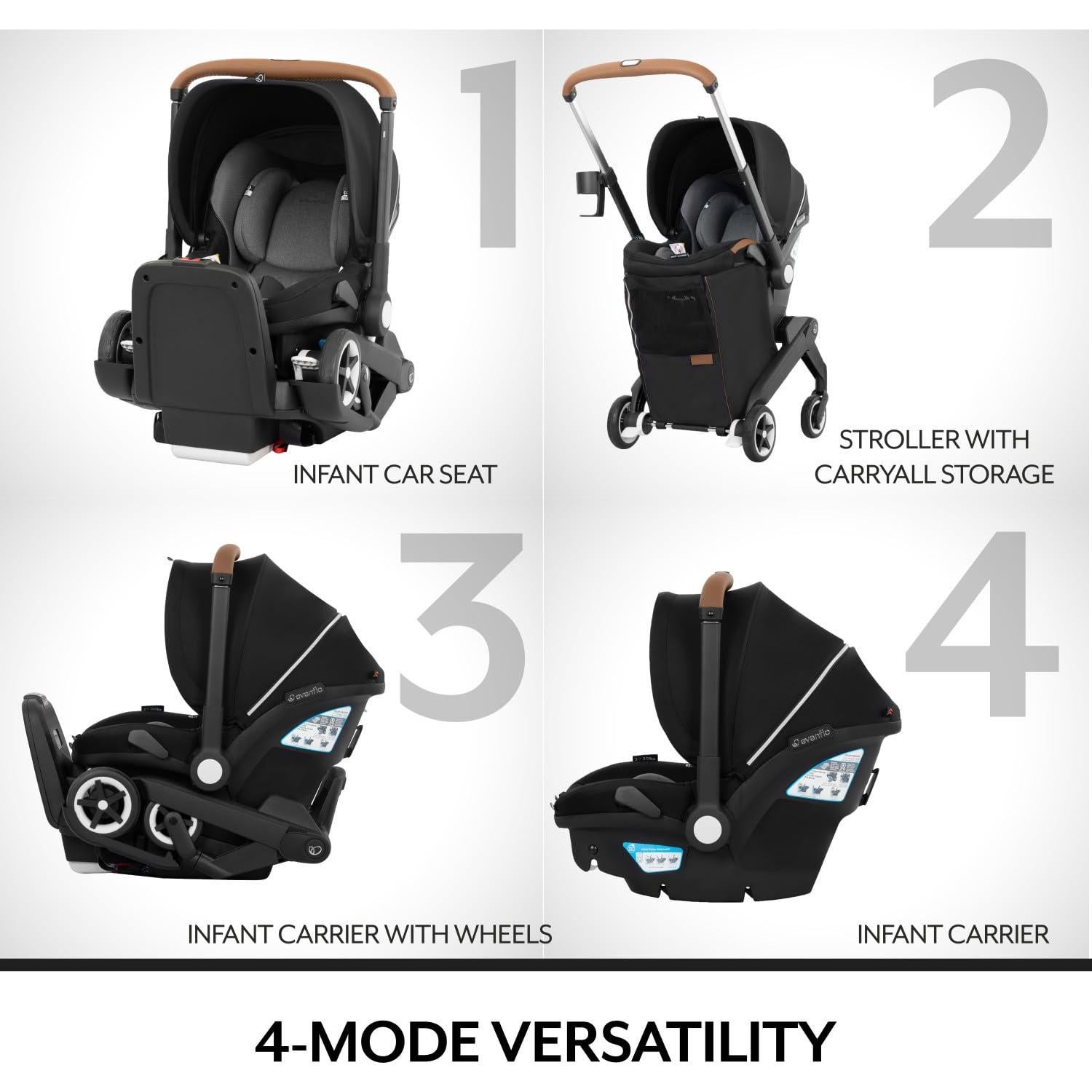 Asiento de Auto y Cochecito Evenflo Gold Shyft DualRide Gris