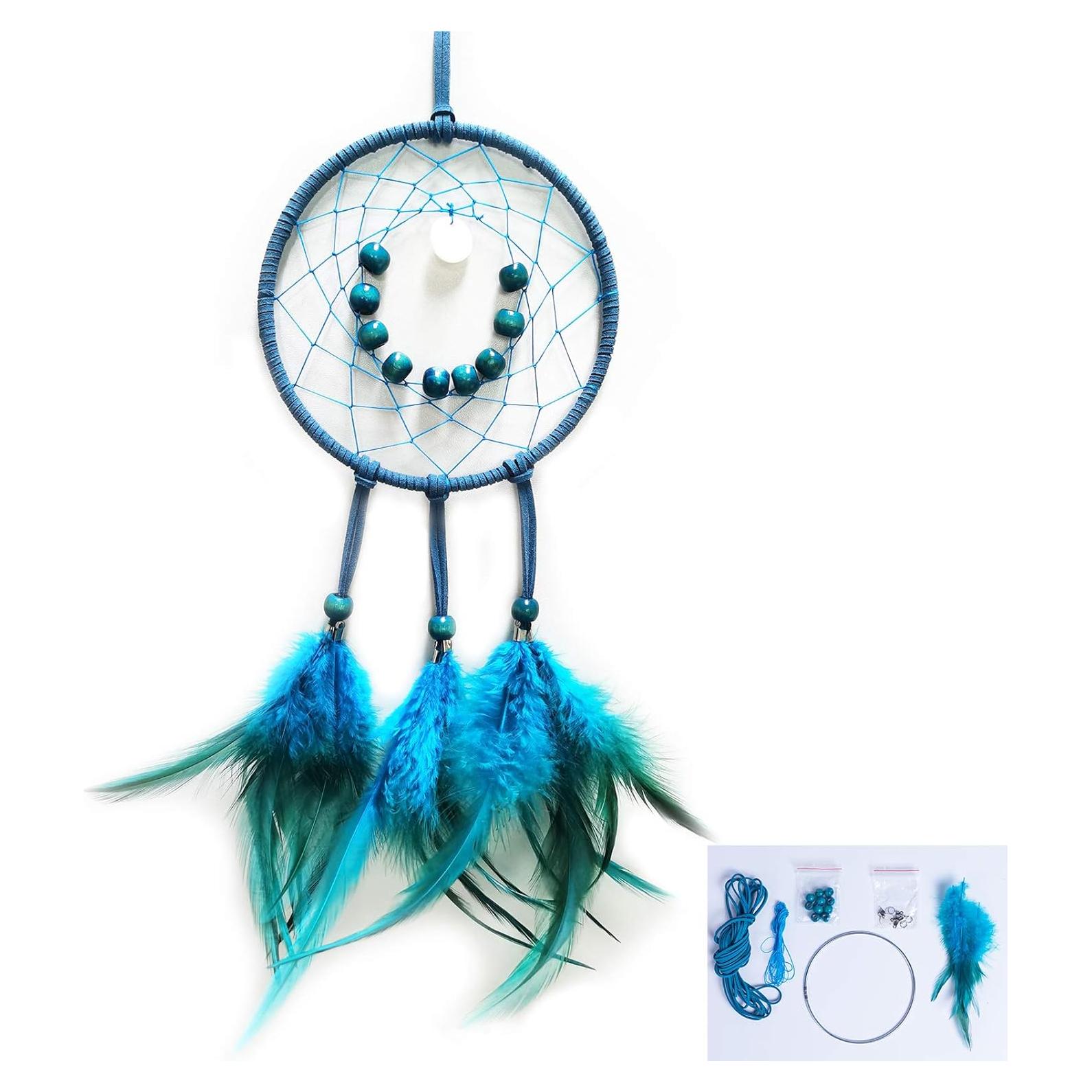 Kit de Atrapasueños DIY FANDOL 12cm con Plumas e Instrucciones