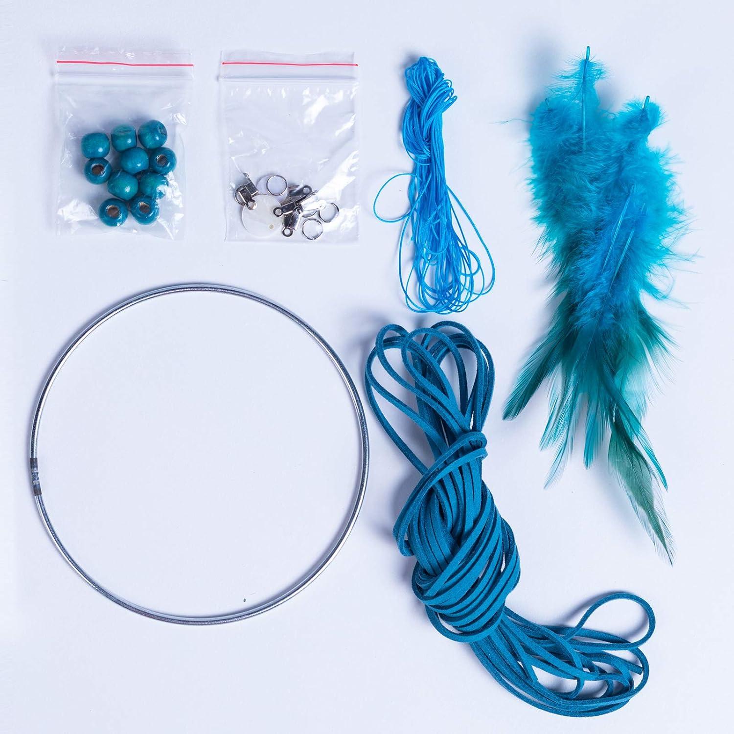 Kit de Atrapasueños DIY FANDOL 12cm con Plumas e Instrucciones