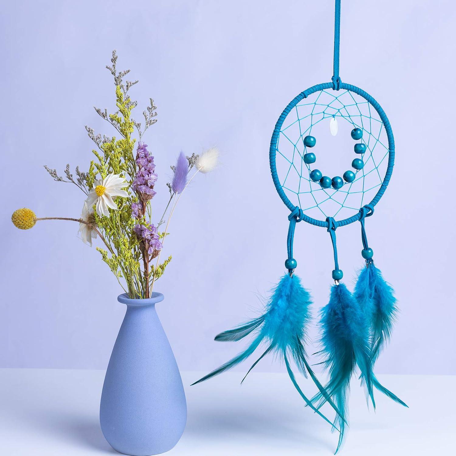 Kit de Atrapasueños DIY FANDOL 12cm con Plumas e Instrucciones