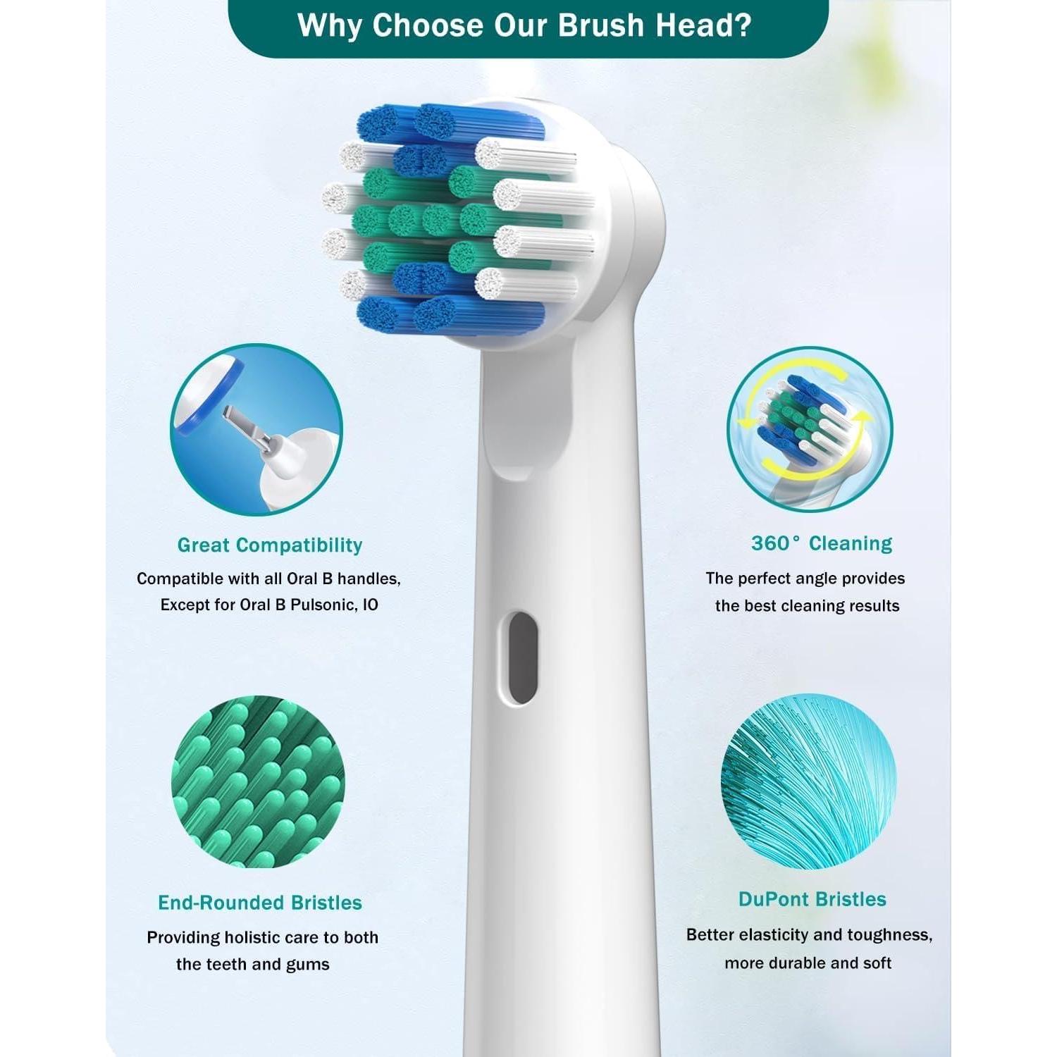 Paquete de 16 Cabezas de Cepillo de Dientes Repuesto Oral B