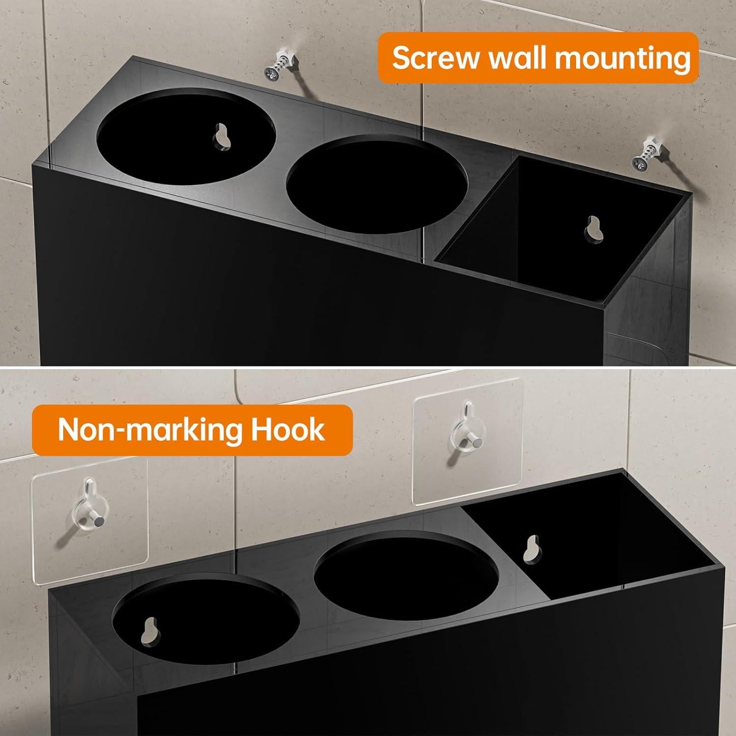 Organizador de Herramientas para el Cabello YUNEASELF - Acrílico Negro