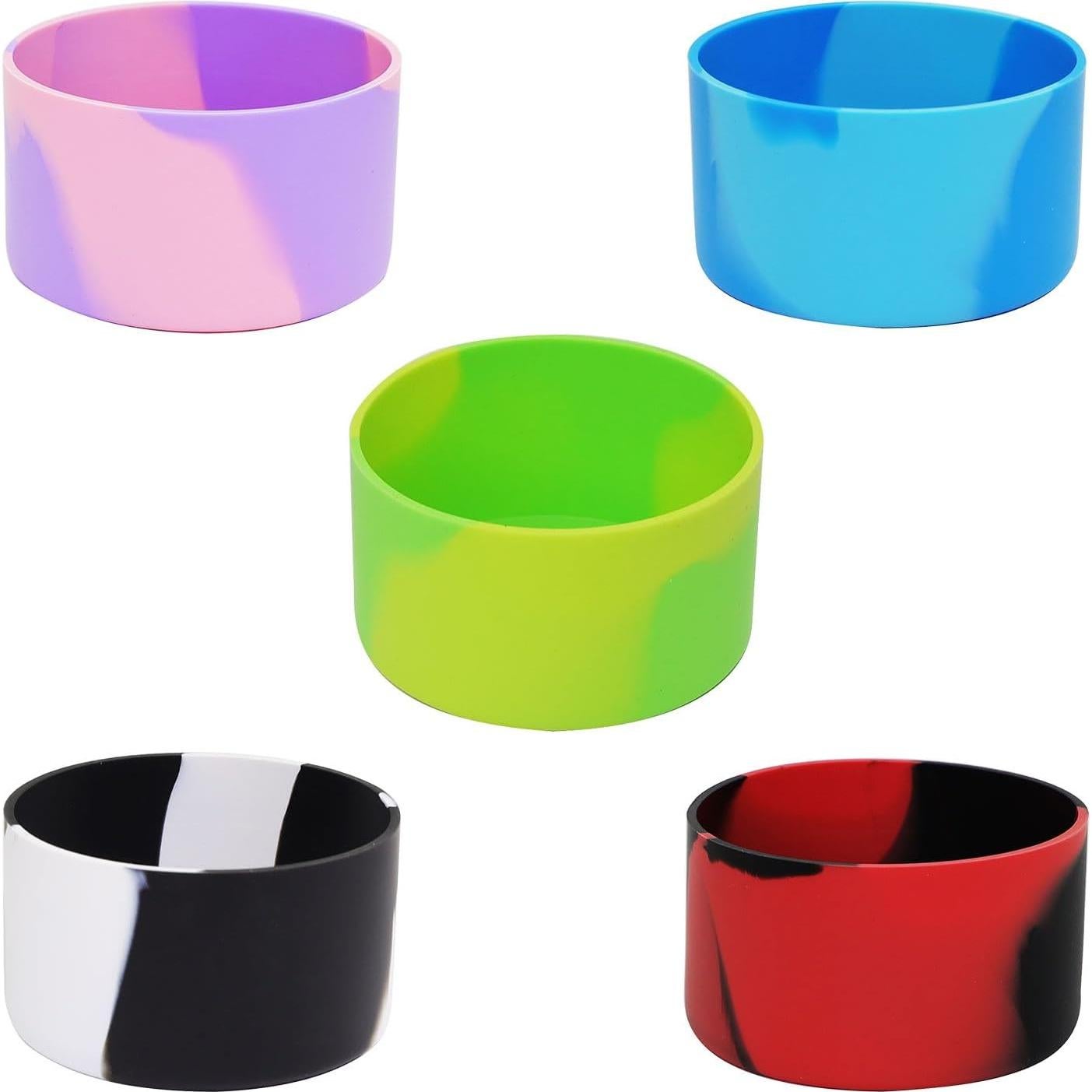 5 Pcs Botas de Silicona TFAK para Botellas de Agua 7.4-7.6 cm