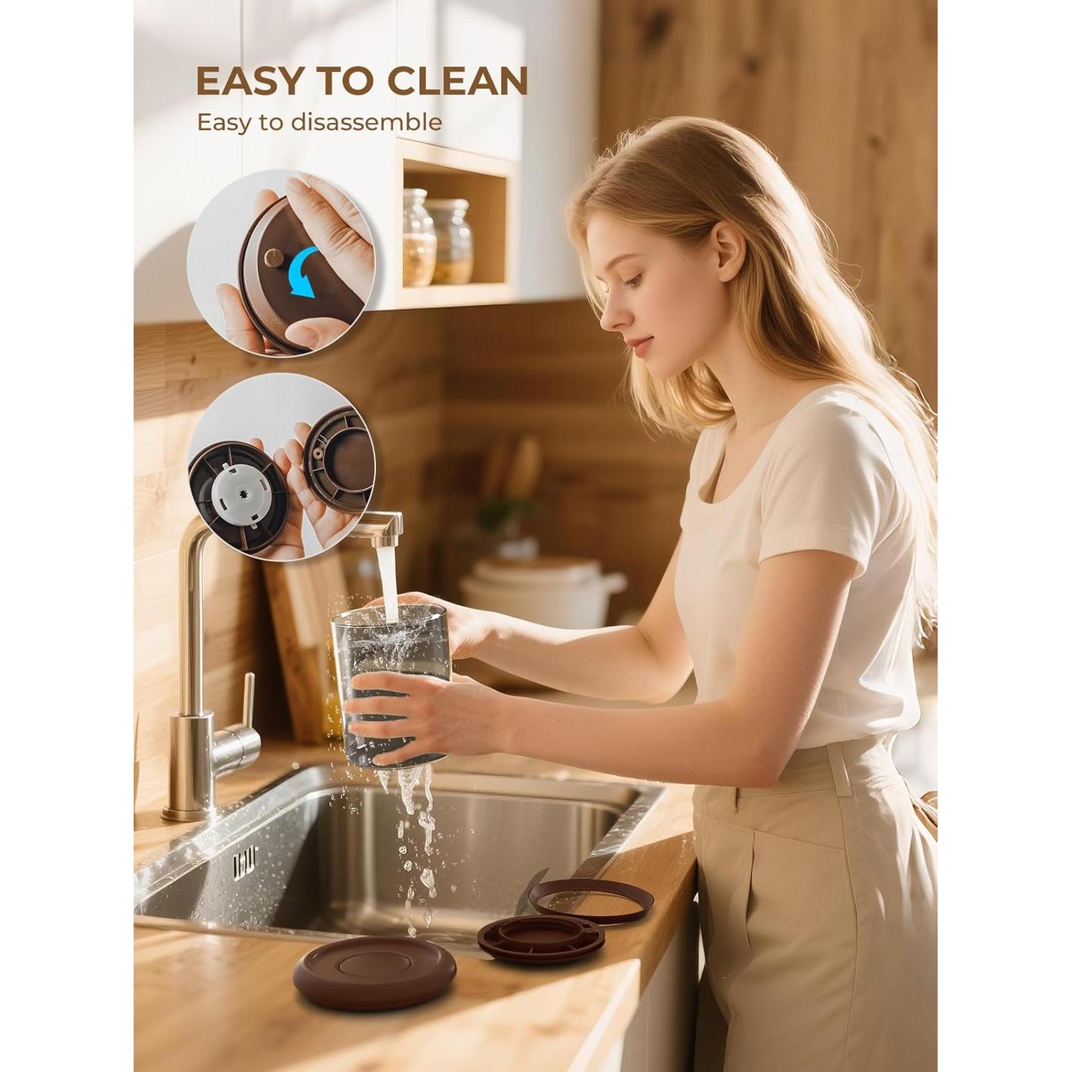 Ground Coffee Glass Container Airtight 10 oz – Pop Top Ground Coffee Canister with CO₂ Valve, 0.63lb Coffee Bean Container, UV Resistant