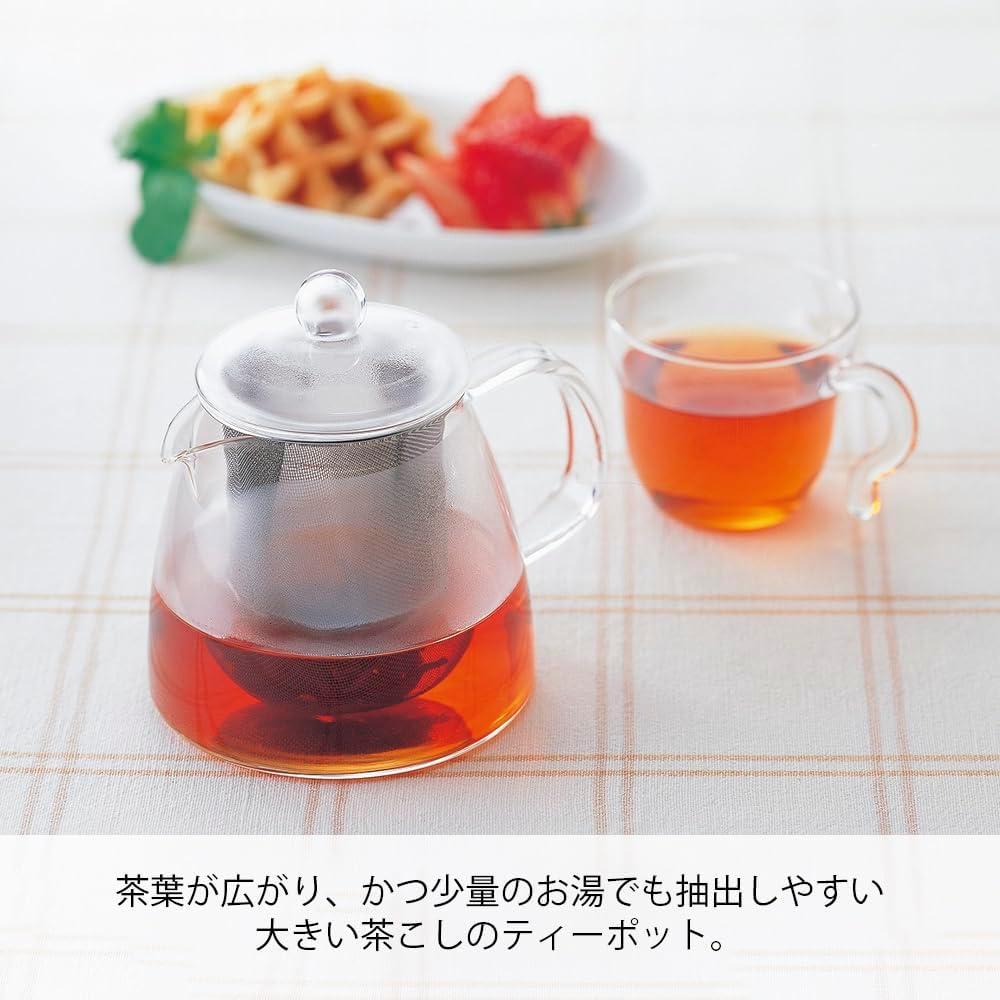 Tetera de vidrio Hario Pure 360ml con colador de acero