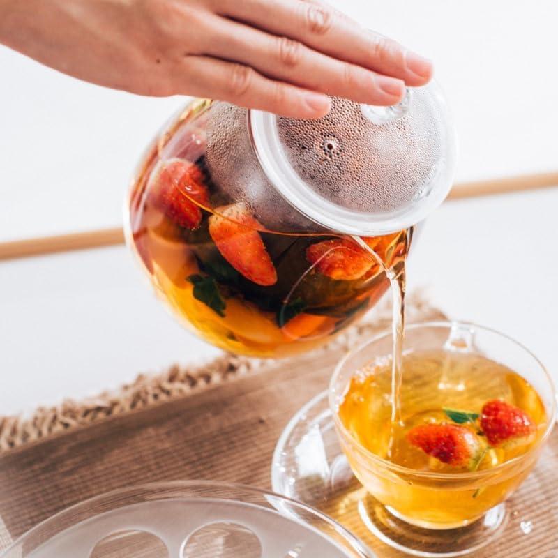 Tetera de vidrio Hario Pure 360ml con colador de acero