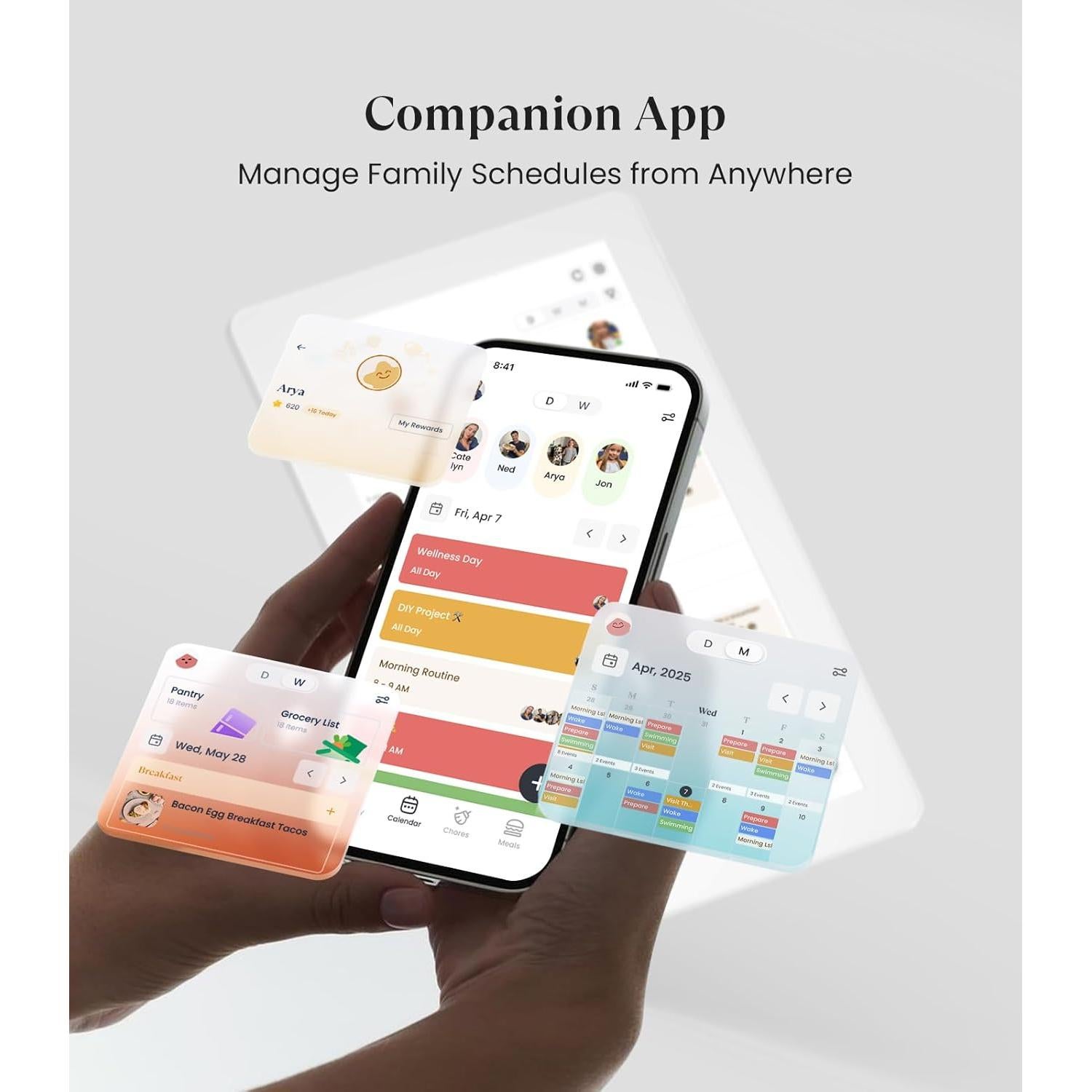 Calendario Digital Cozyla+ 15.6" Pantalla Táctil Blanco