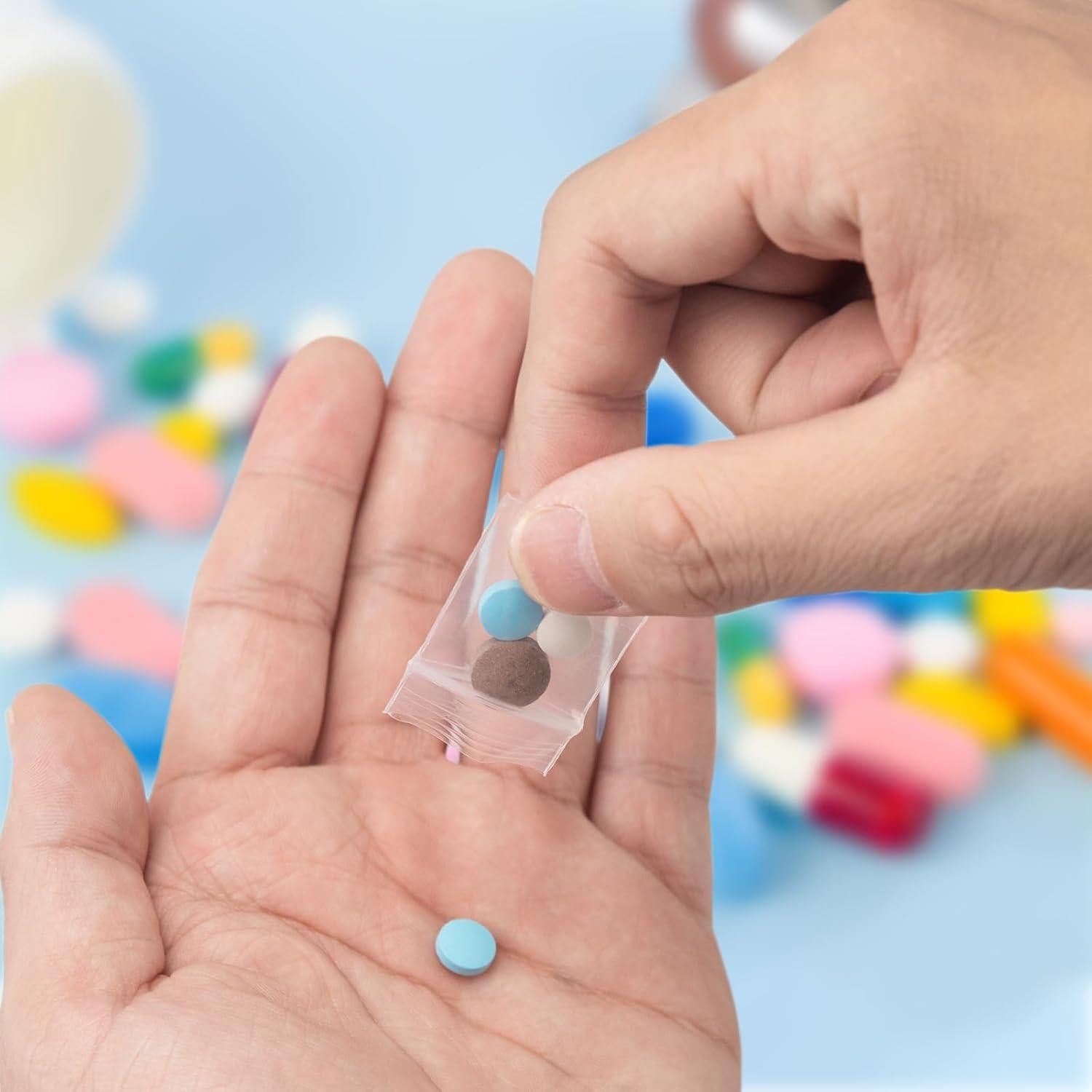 300 Bolsas de Plástico con Cierre Aubeco 1x1" Reutilizables