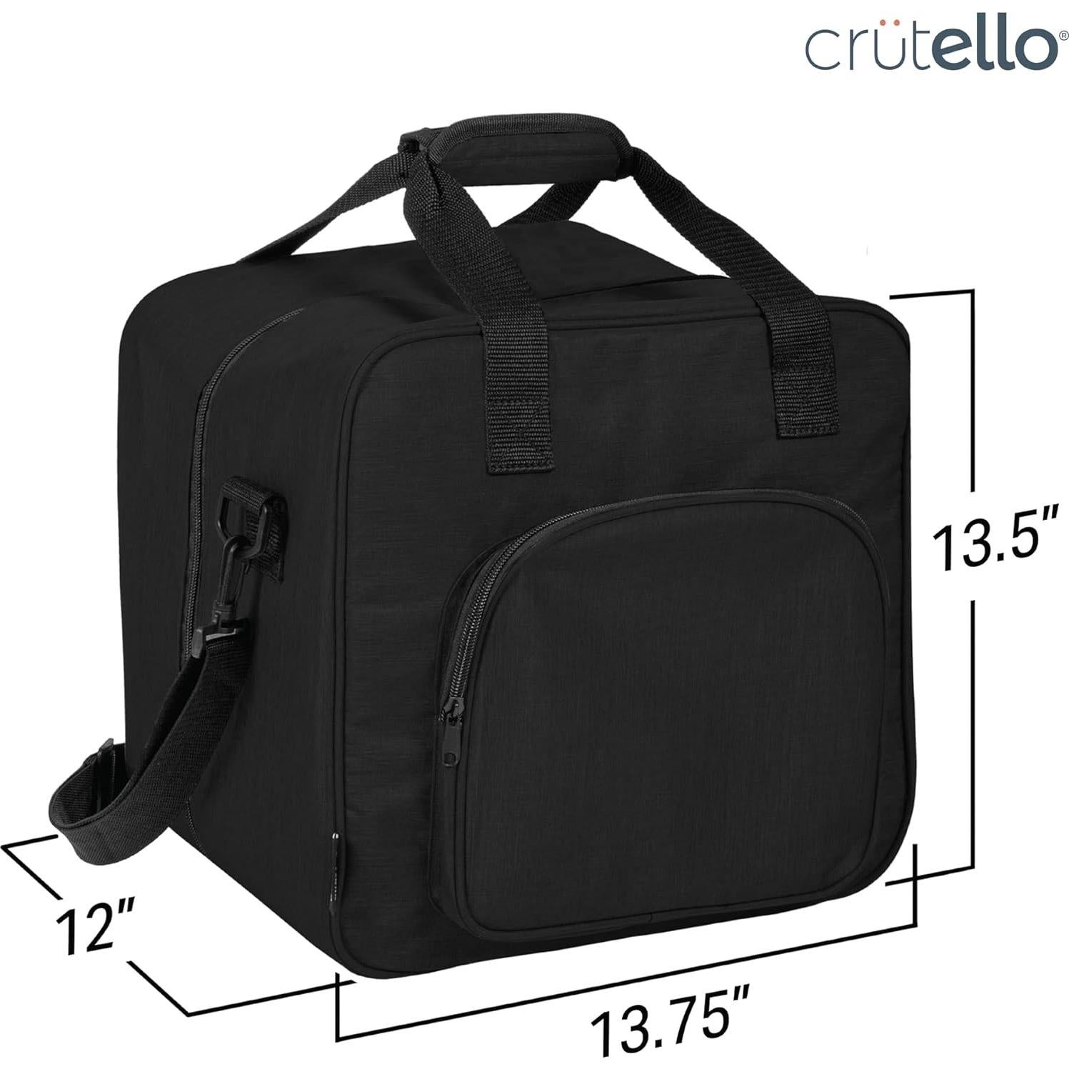 Funda para Máquina de Coser Crutello Negra - Universal con Bolsillos