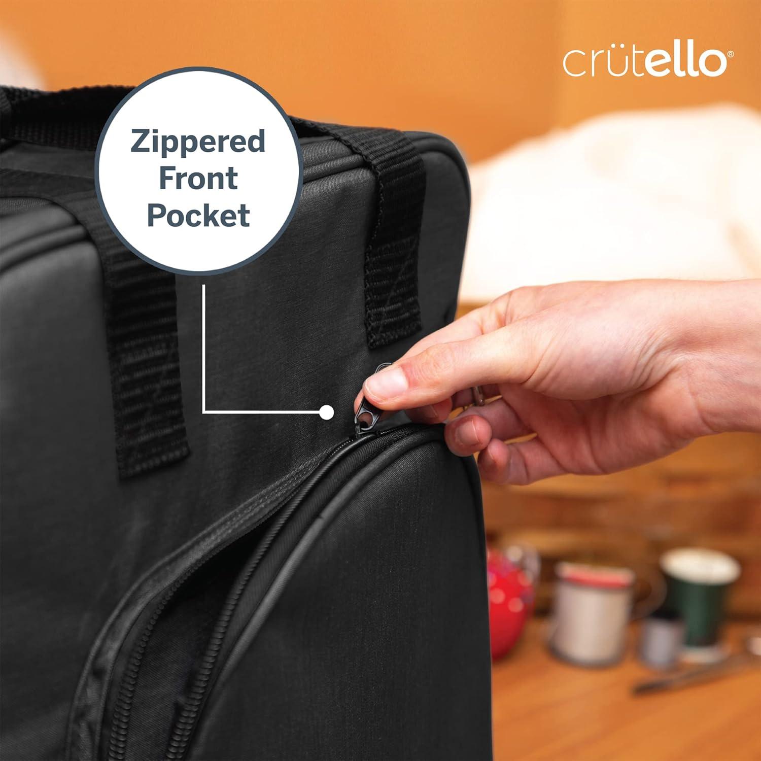 Funda para Máquina de Coser Crutello Negra - Universal con Bolsillos