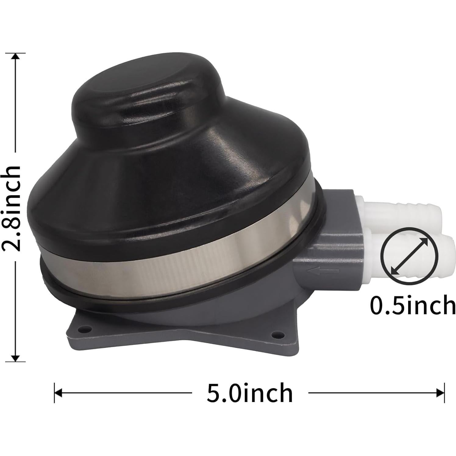 Bomba de Pie Manual QUICKMARINE 2.2 GPM para Barco y Camping