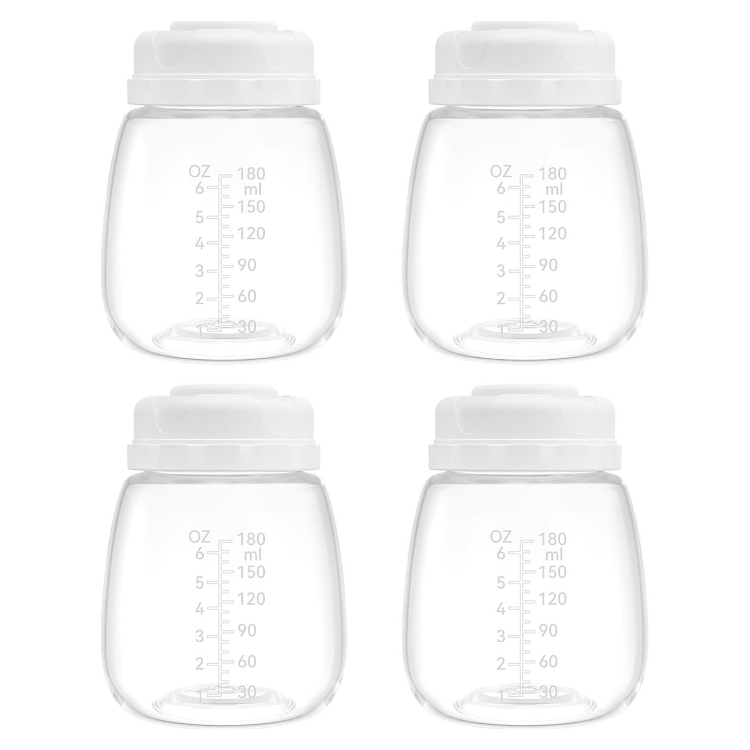 Botellas de Almacenamiento de Leche TOVVILD 4 pcs 180ml