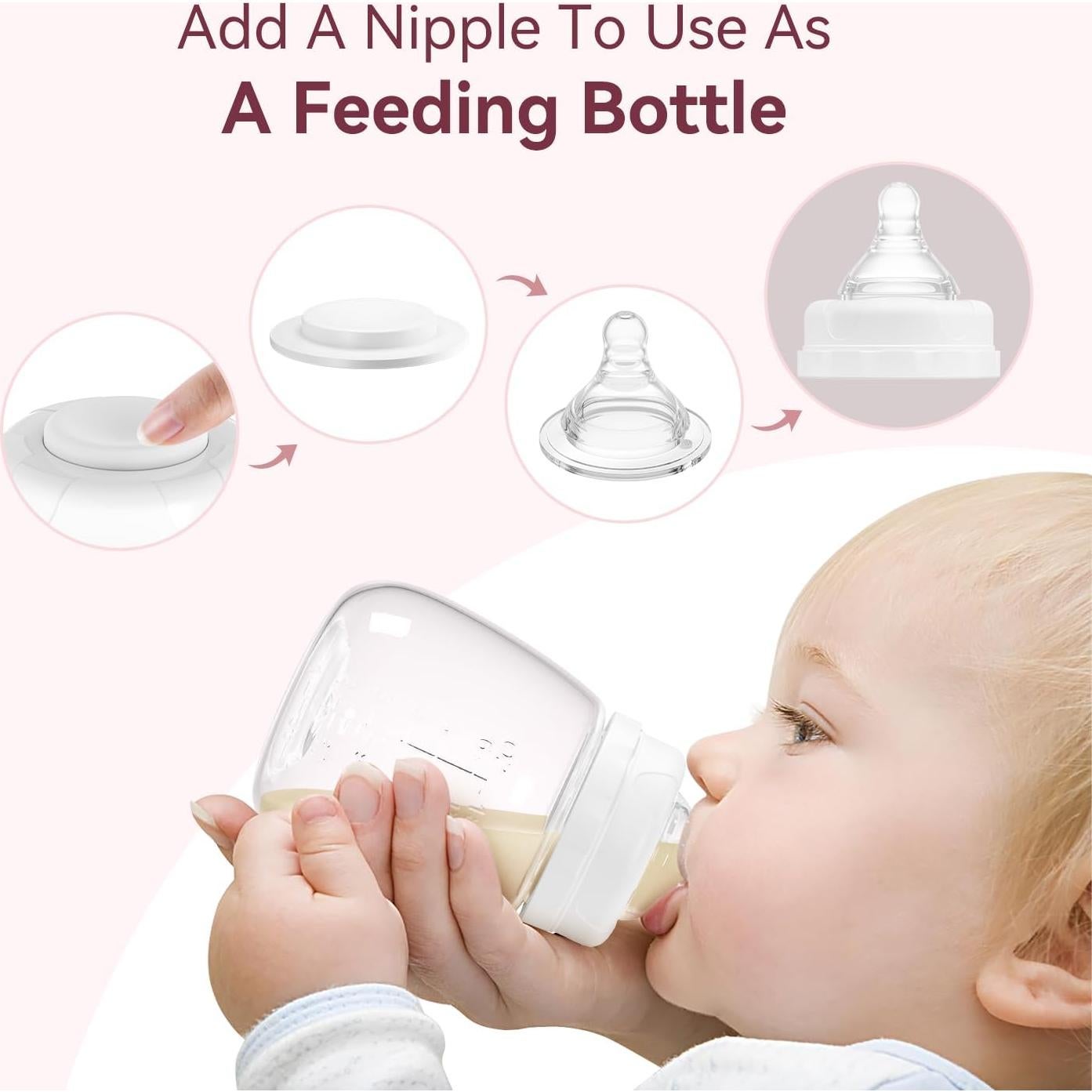 Botellas de Almacenamiento de Leche TOVVILD 4 pcs 180ml