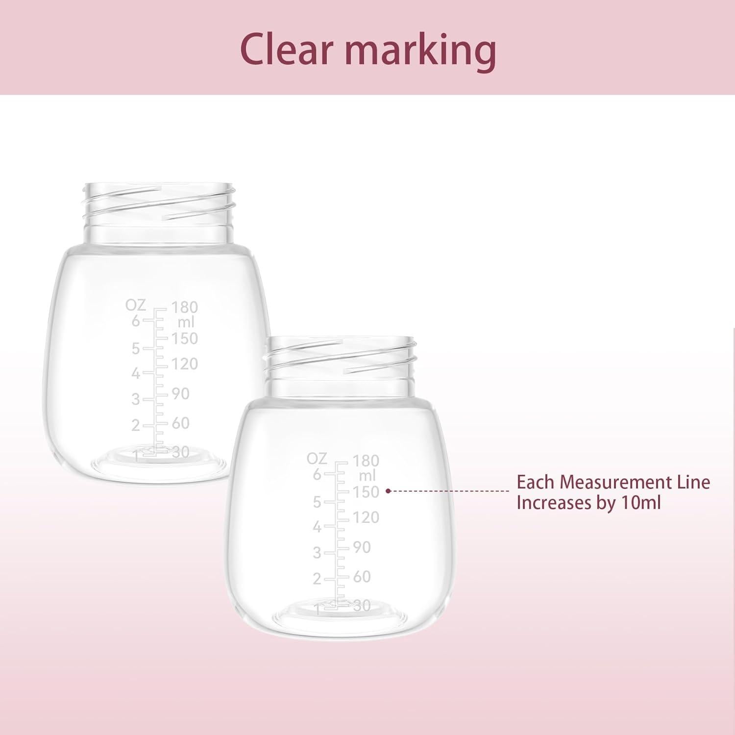 Botellas de Almacenamiento de Leche TOVVILD 4 pcs 180ml