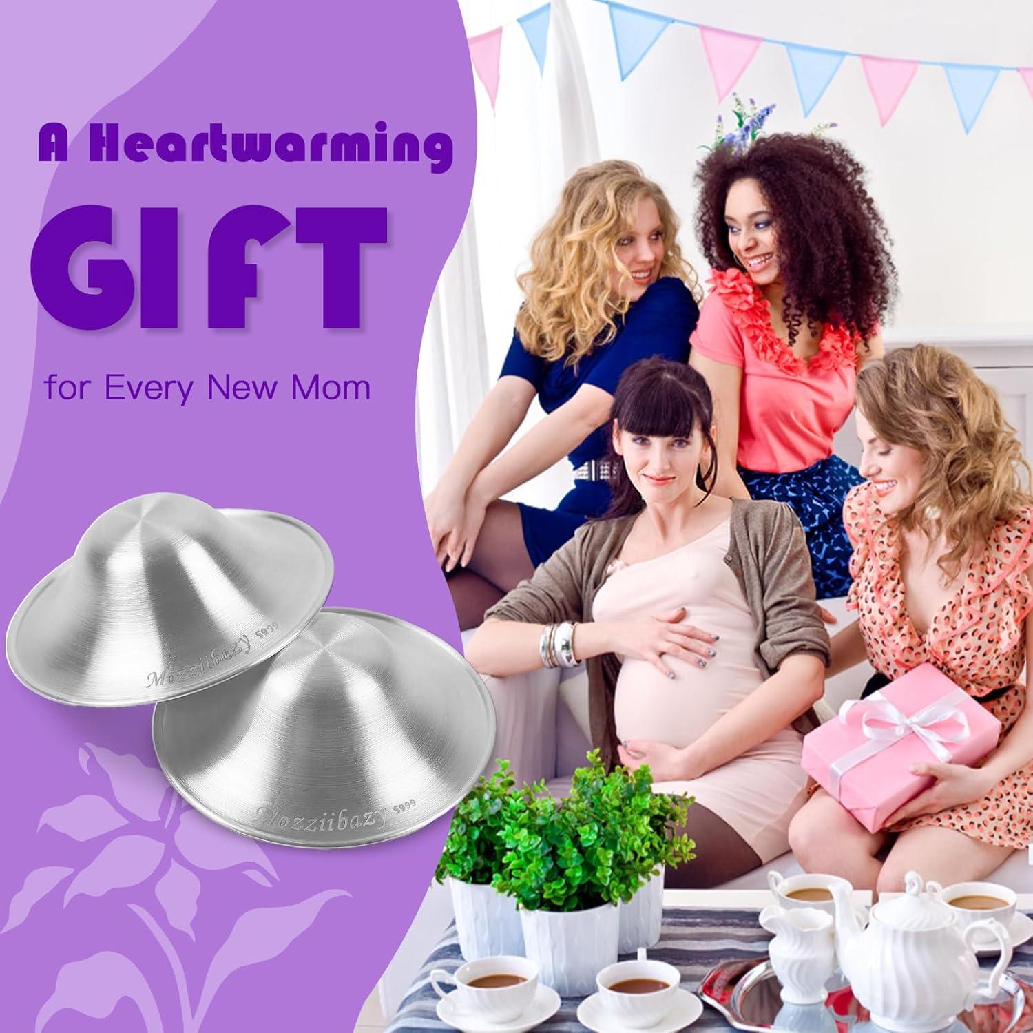 Tazas de Lactancia de Plata 999 Momuro - Tamaño Regular