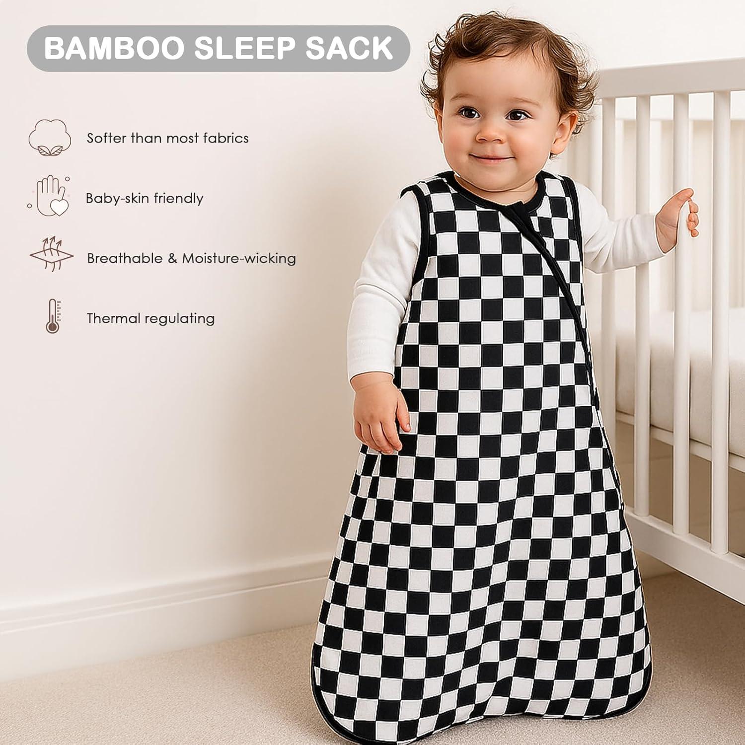 Saco de Sueño Chichoo para Bebés 0-3 Meses Negro 0.5 Tog