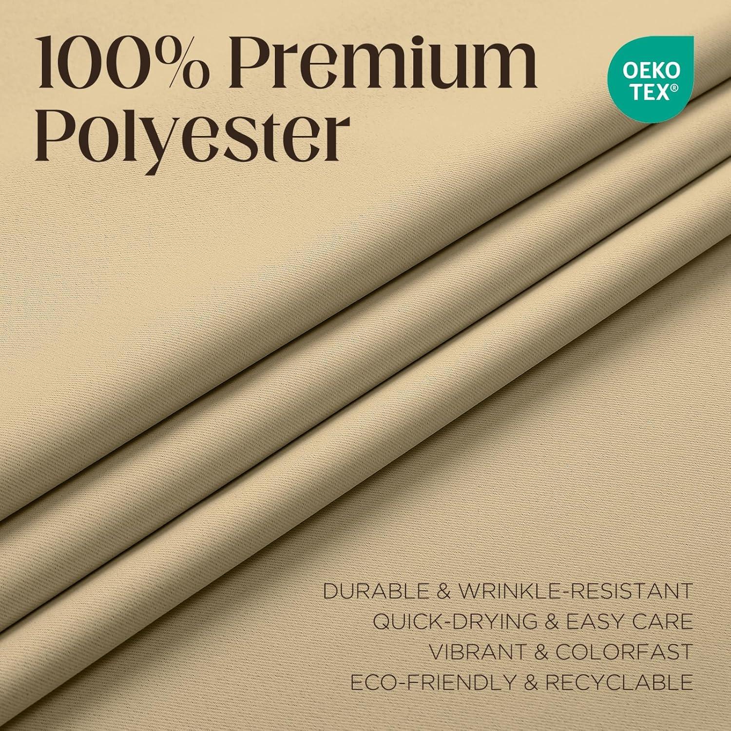 Cortinas Beige Blackout CUCRAF 132x114 cm 2 Paneles Aislantes