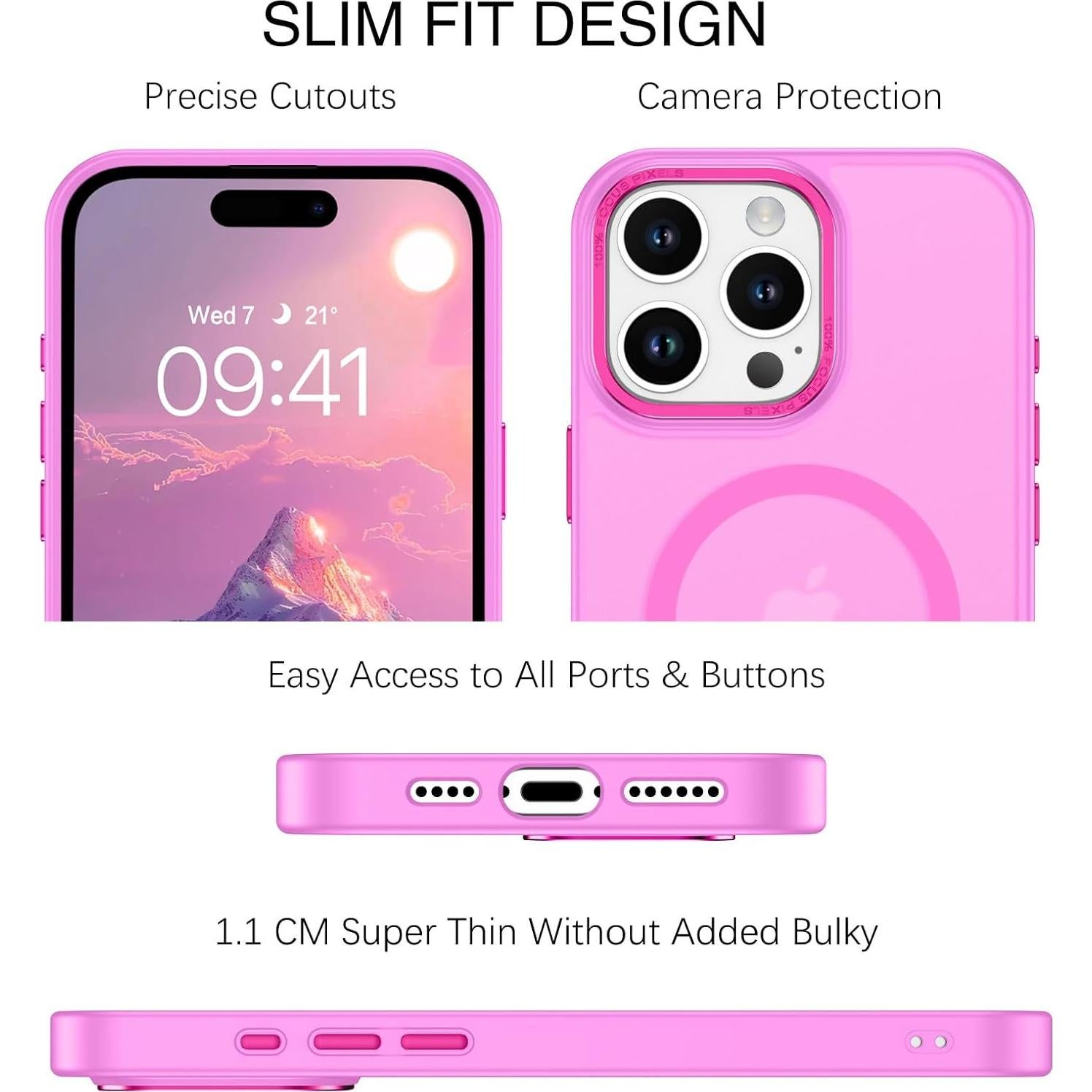Funda BENTOBEN para iPhone 16 Pro Max Slim Antichoque