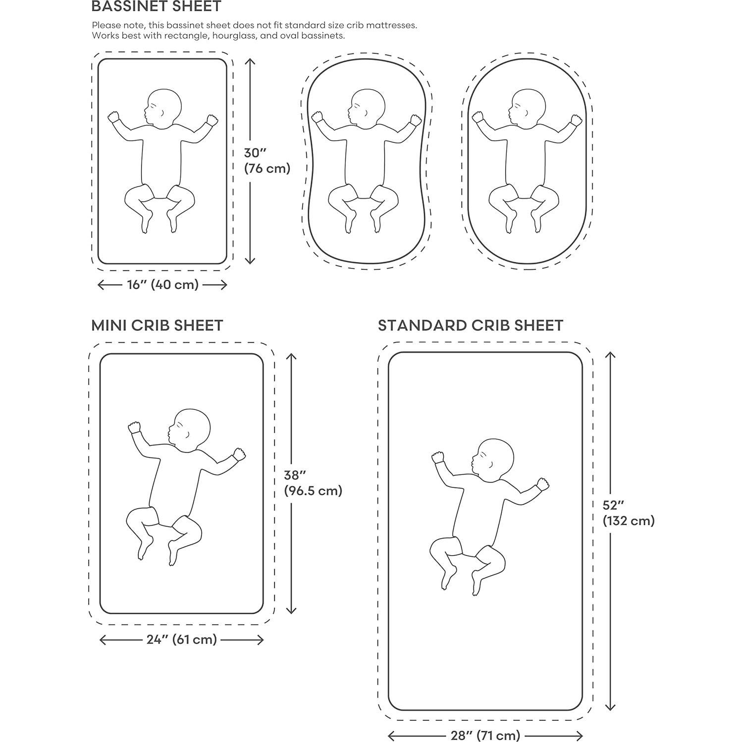 Sábana Ajustable Muselina 100% Algodón Mushie Cuna Mini Azul