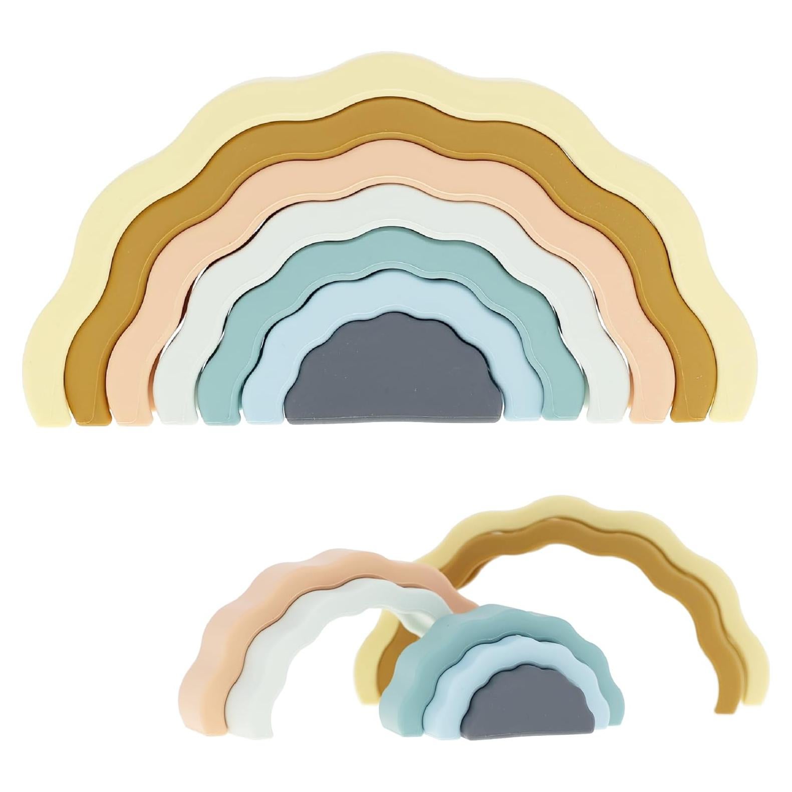 Apilador Arcoíris Ripple ReLIVE - Bloques de Silicona para Bebés