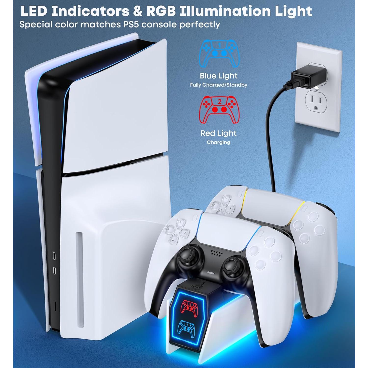 Cargador Rápido OIVO para Controladores PS5 - Estación Dual