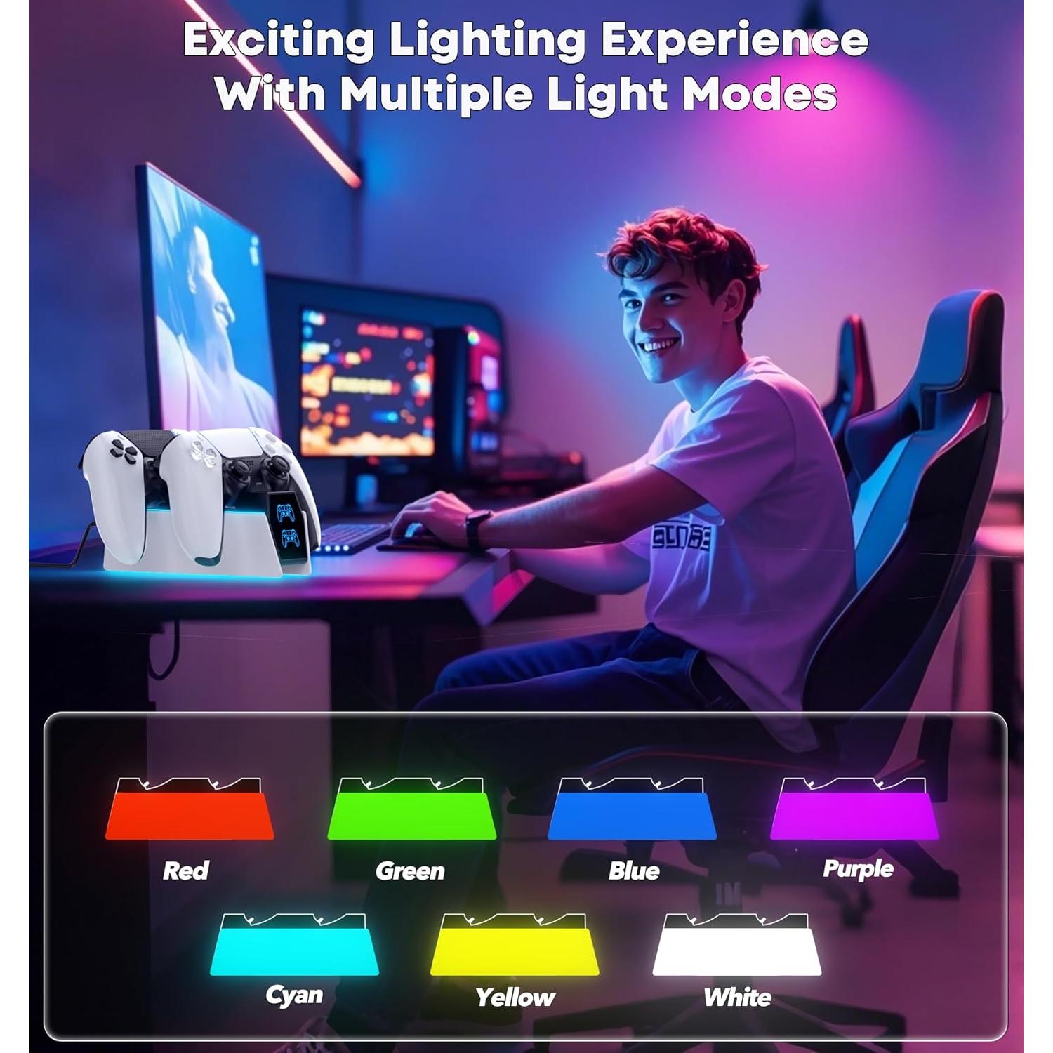 Cargador Rápido OIVO para Controladores PS5 - Estación Dual