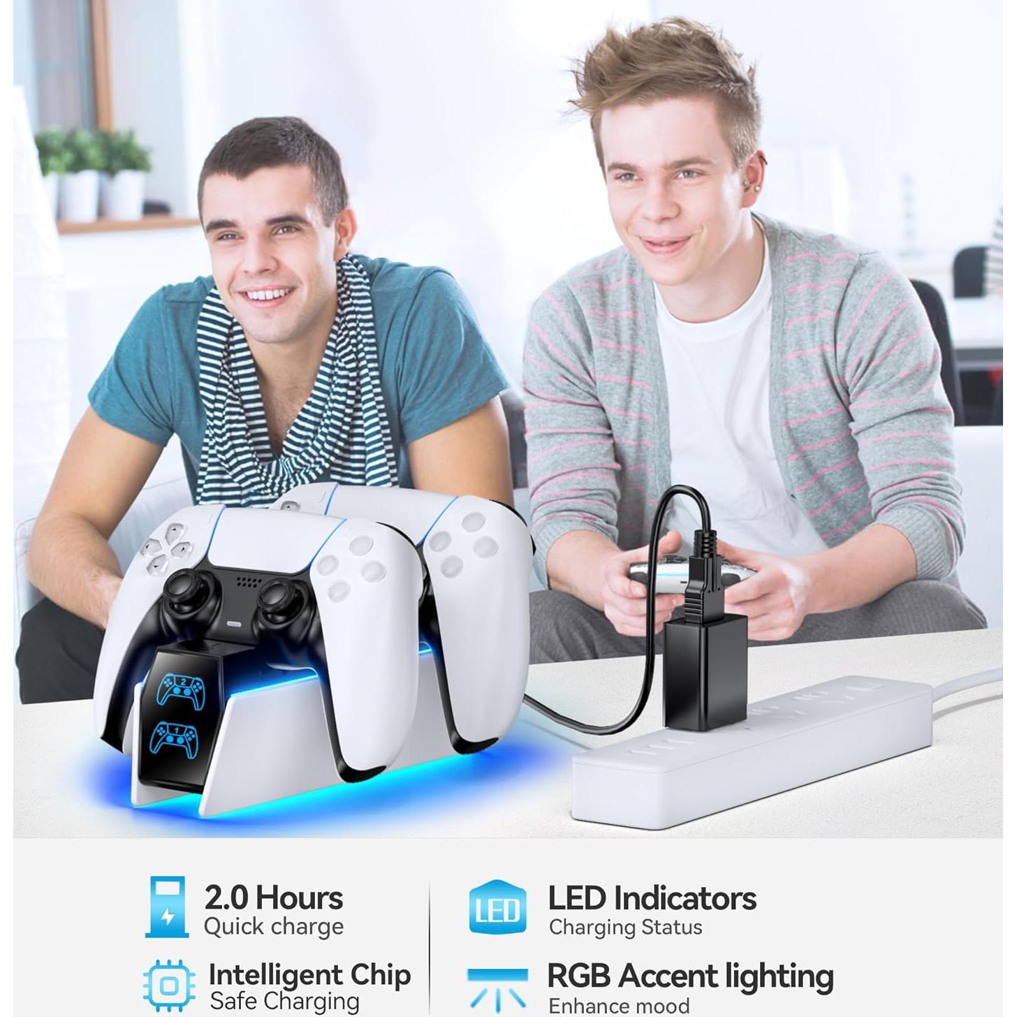 Cargador Rápido OIVO para Controladores PS5 - Estación Dual