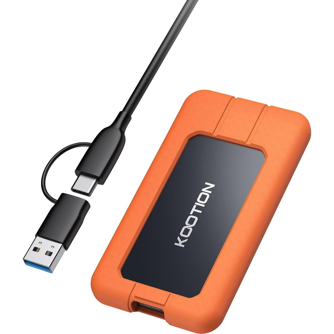 SSD Portátil KOOTION 1TB USB-C 2000MB/s Externo Resistente